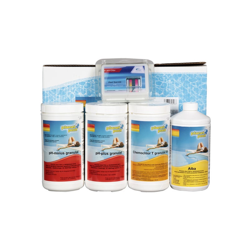 Zestaw startowy do pielęgnacji wody w basenie Starter Set Planet Pool