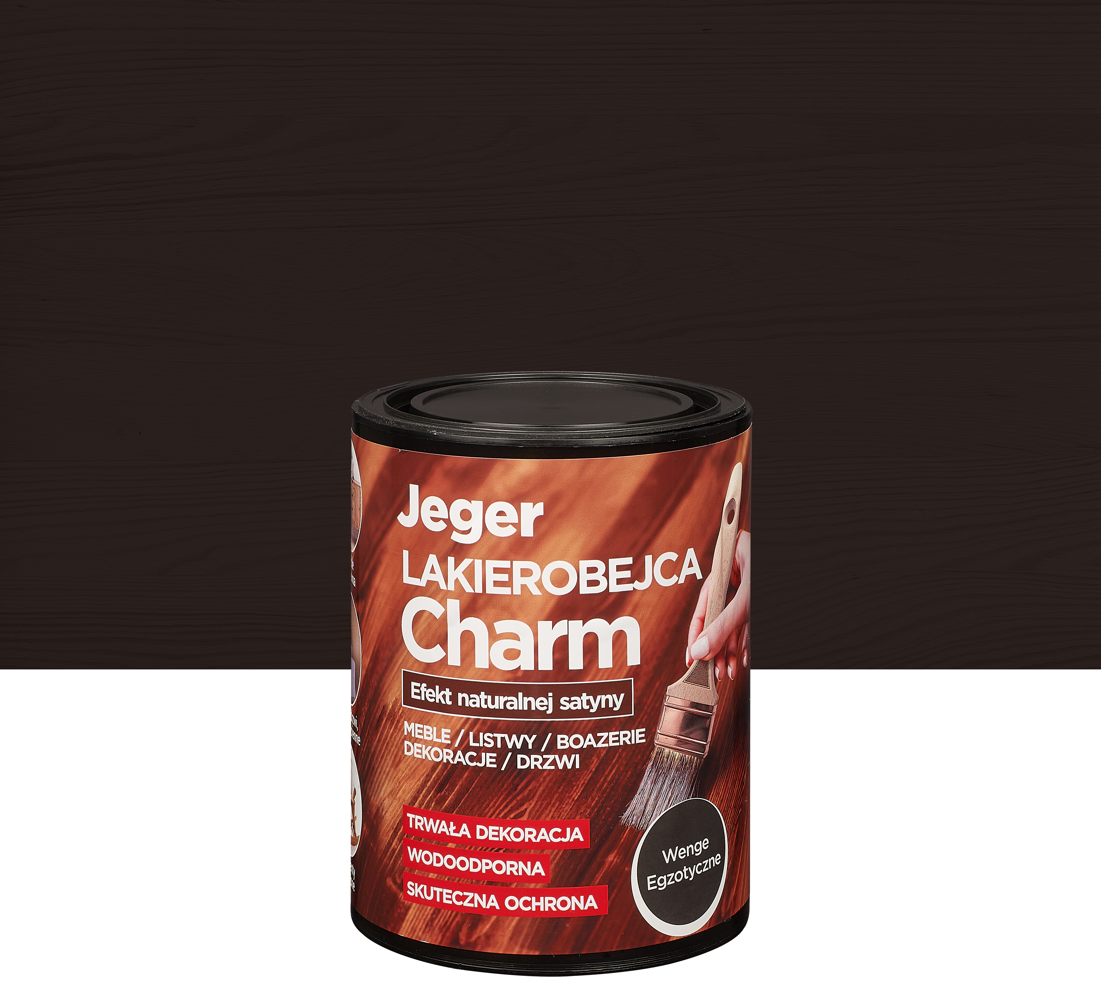 Lakierobejca Charm 0.75 l Wenge egzotyczne Jeger