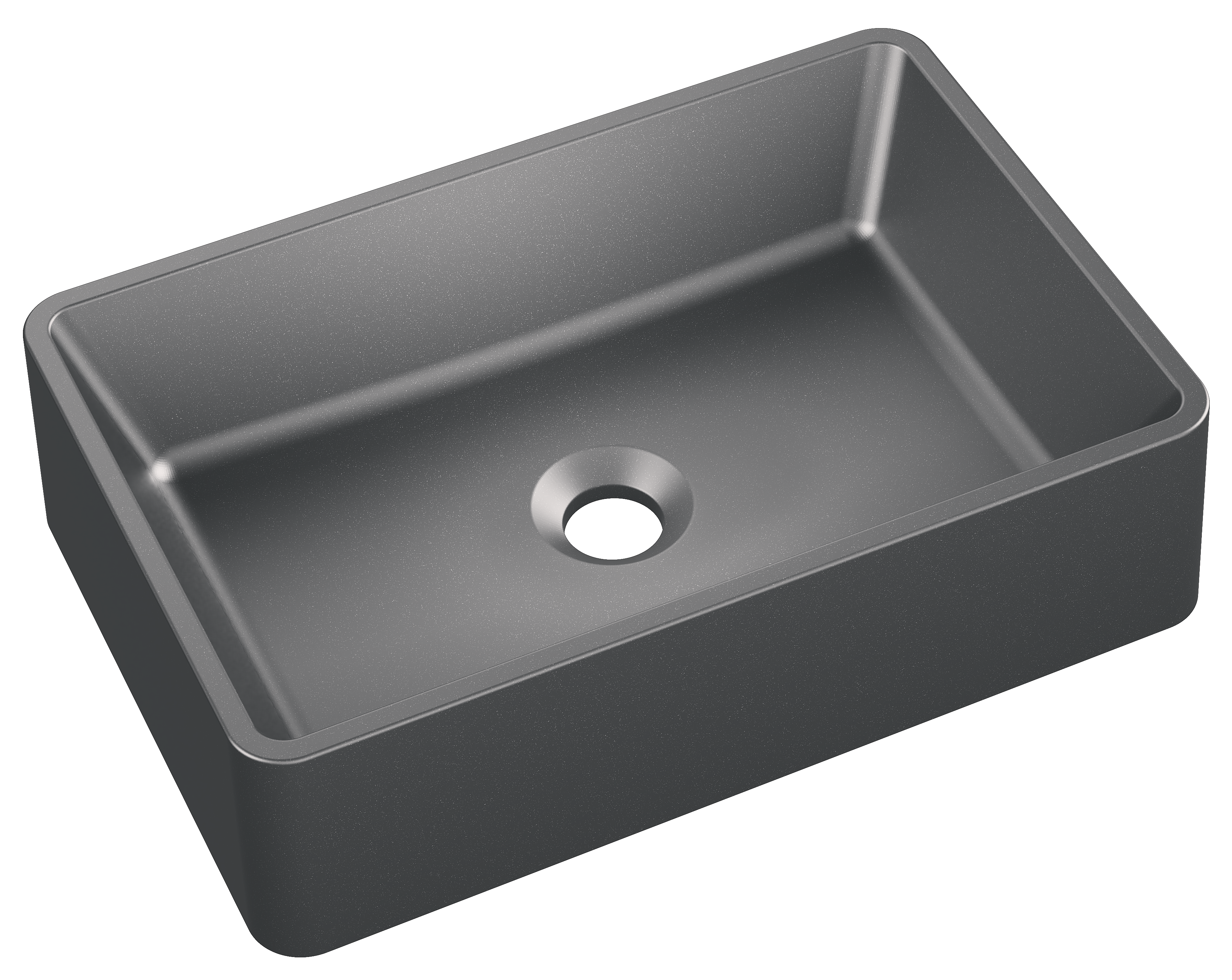 Umywalka konglomeratowa Bochun Szary 45 x 30 Axis