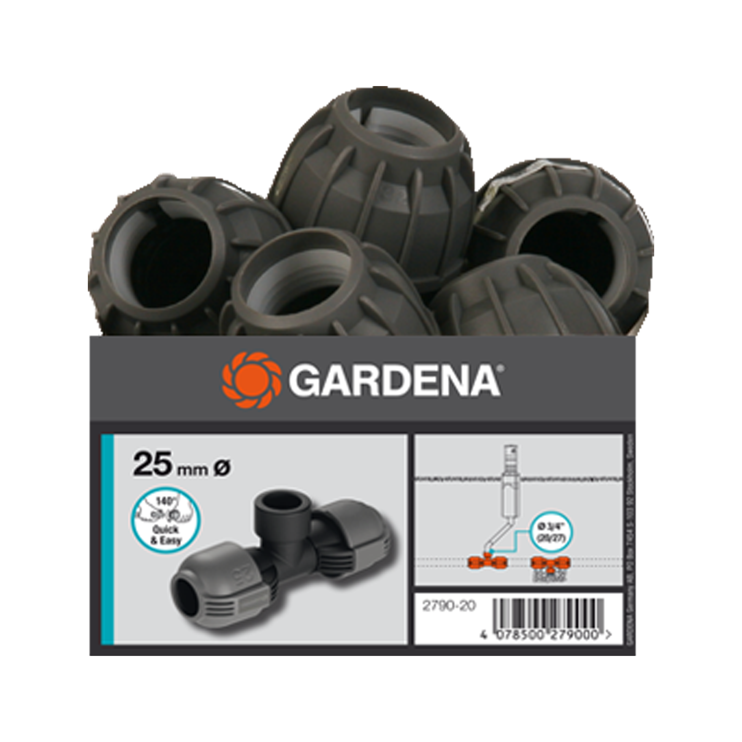 Rozdzielacz T Sprinklersystem 25 mm-GW3/4