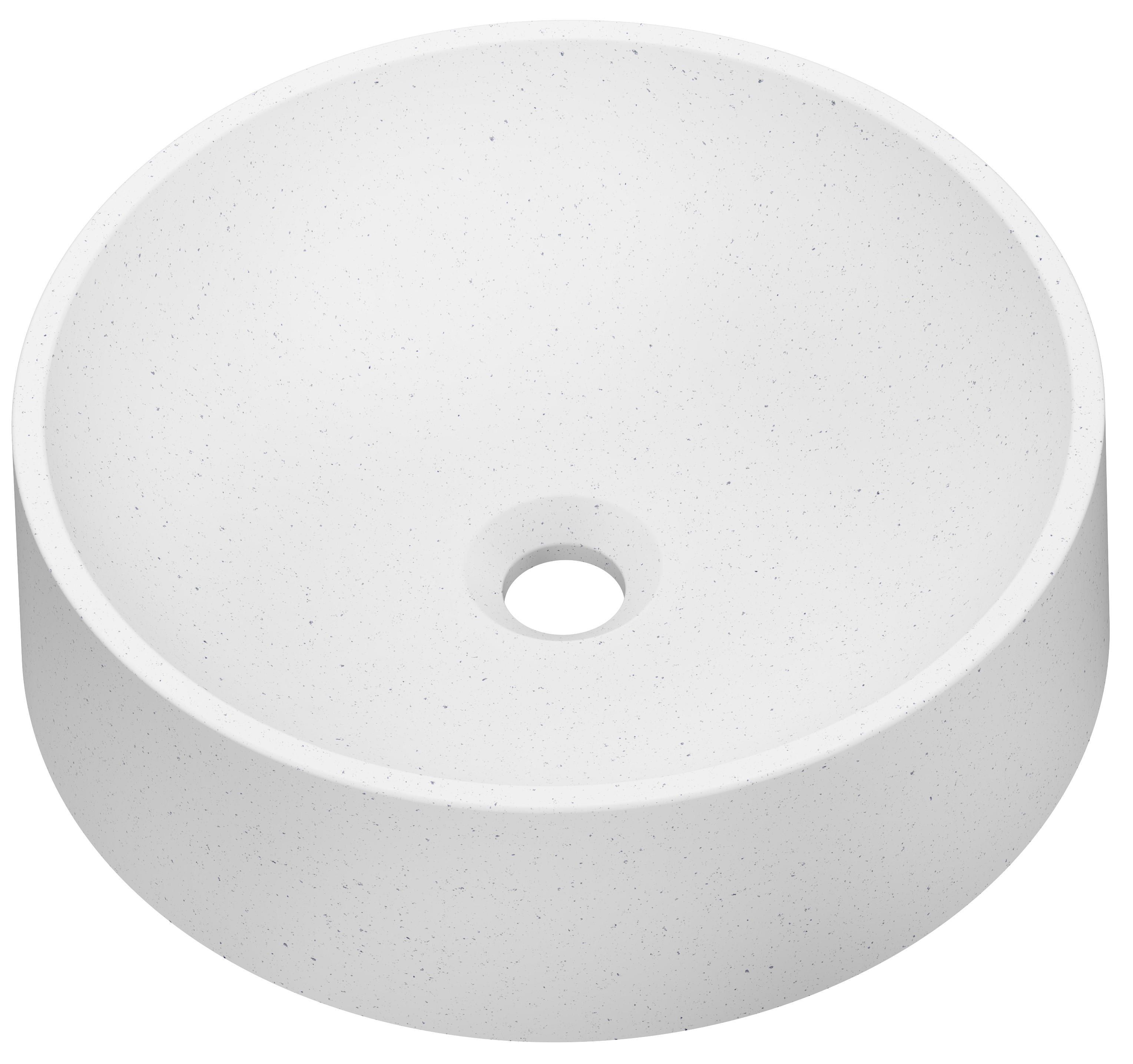 Umywalka konglomeratowa nablatowa Munst II White 40 x 40 Axis