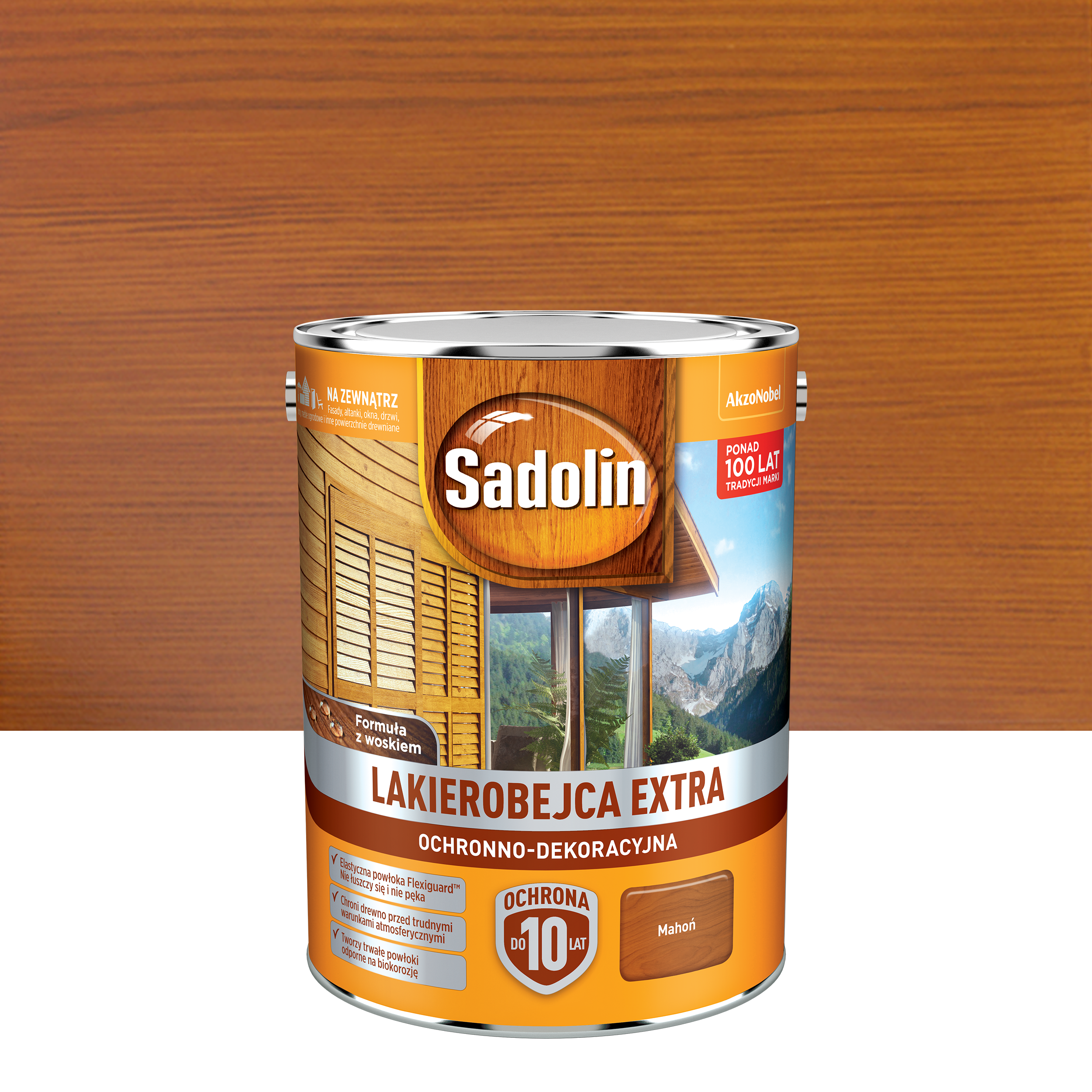 Lakierobejca do drewna Extra 5 l Mahoń Sadolin