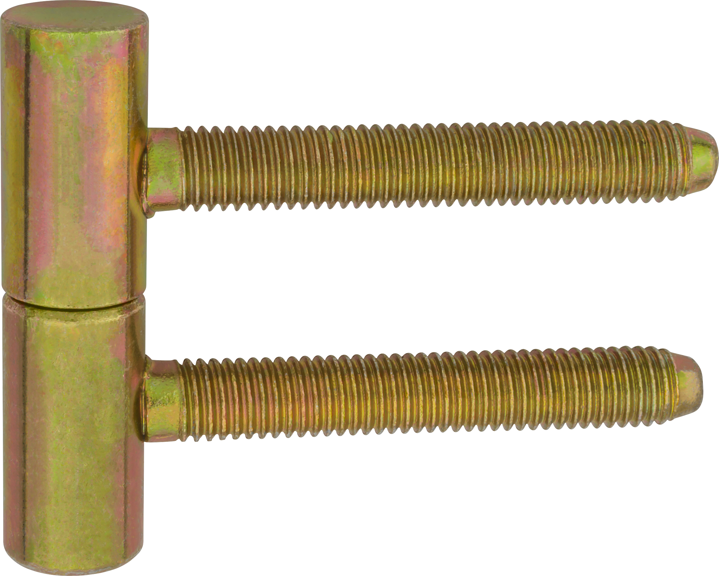 Zawias do drzwi wkręcany 13.5 x 60 mm Żółty 2 szt.