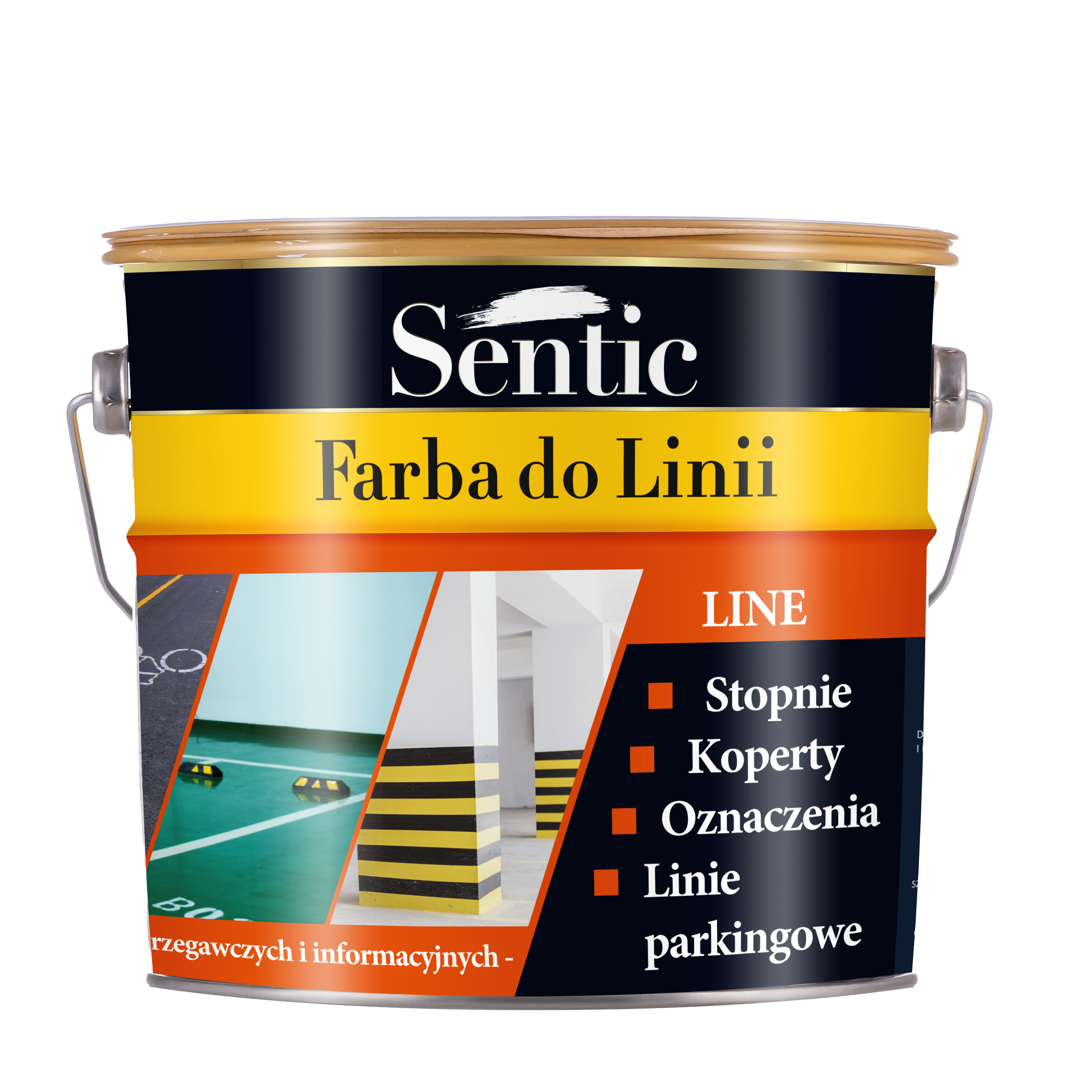 Farba do podłóg do linii 3 l żółta Sentic