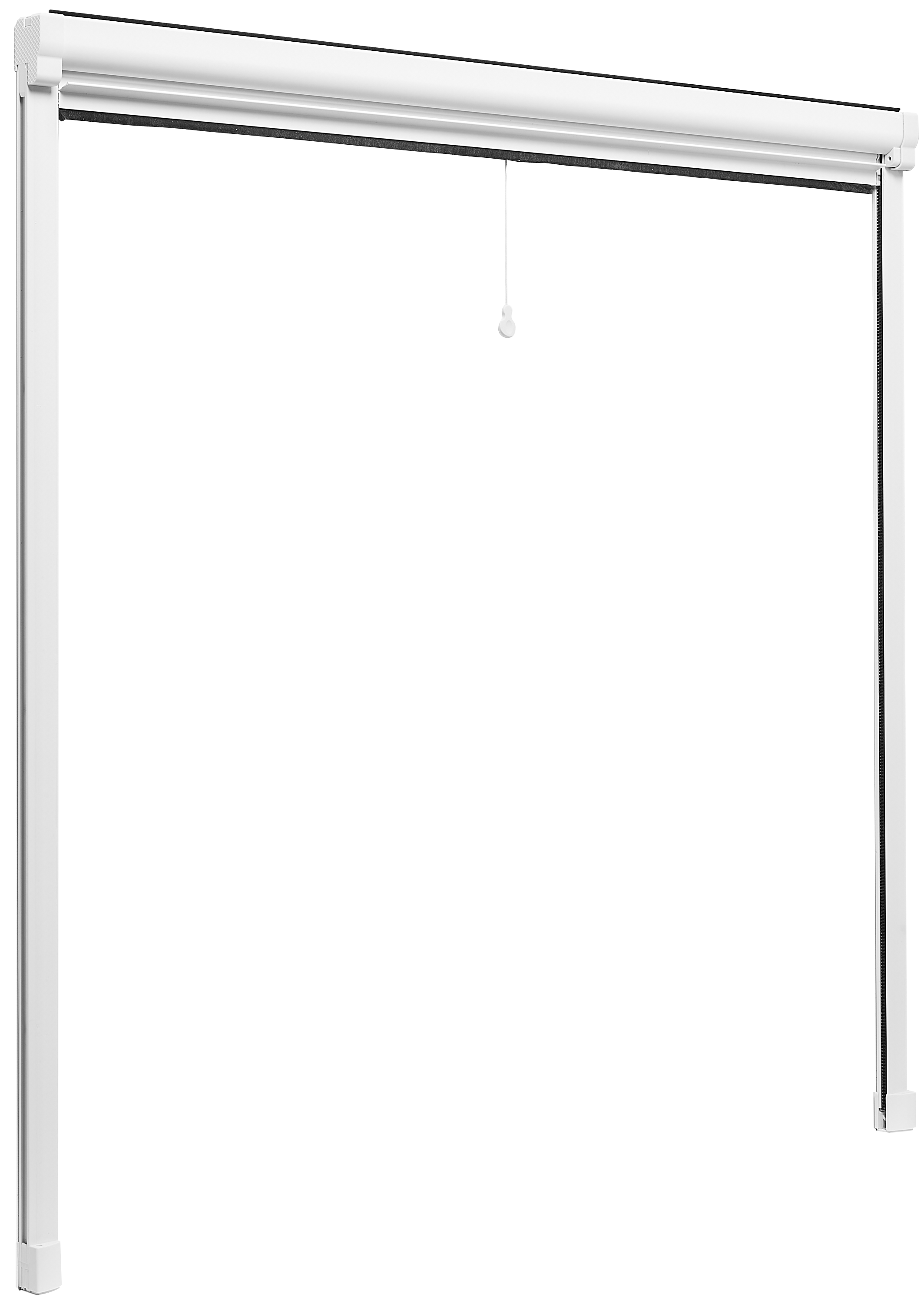 Moskitiera na okno 120x120 cm Biało/Czarna z możliwością przesuwania w pionie Isoxa - 4