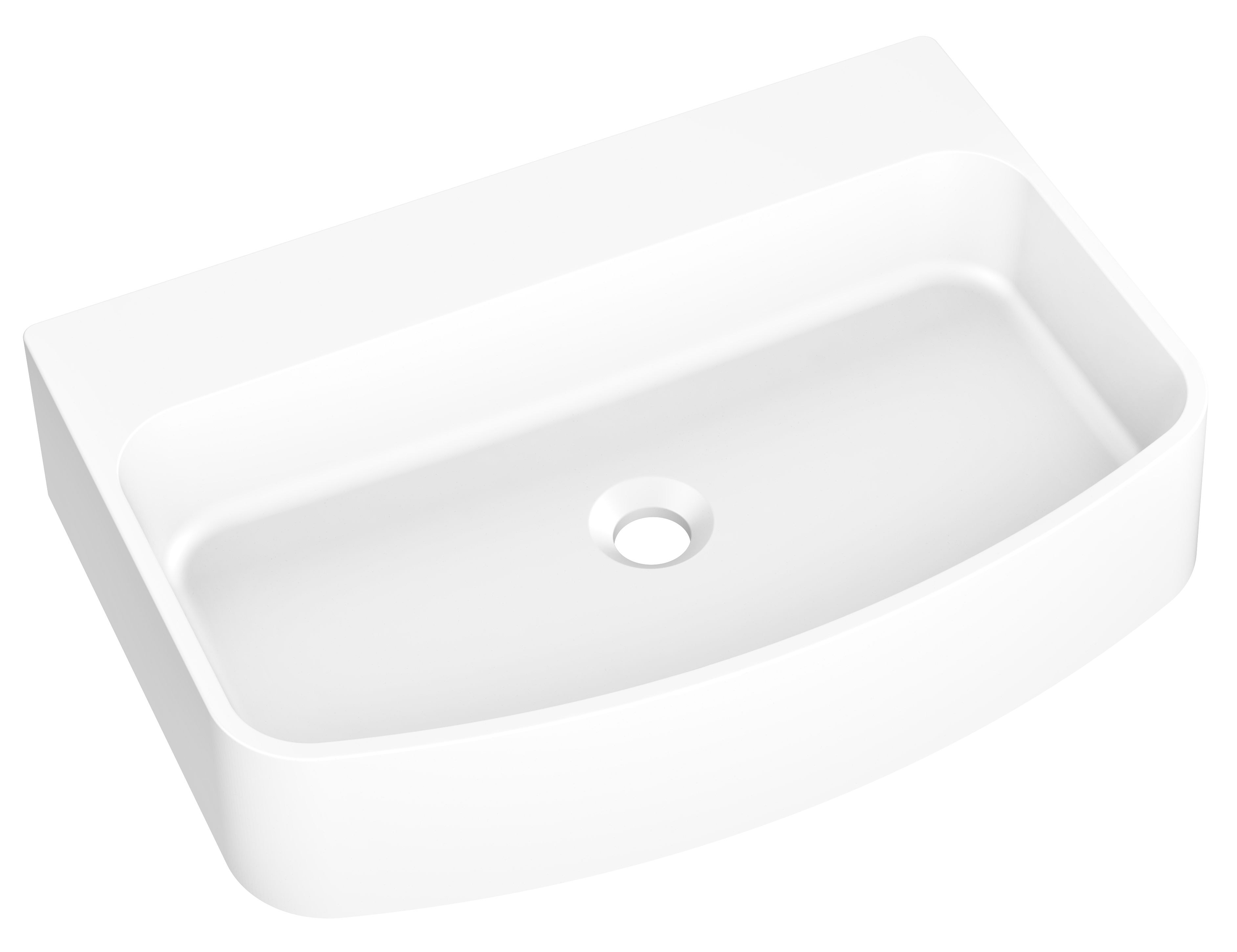 Umywalka konglomeratowa Dusse Granit XL Pure White 60 x 42 Axis