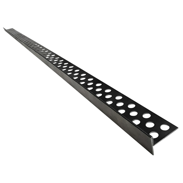 Listwa nierdzewna spadkowa do krawędzi 120 cm prawa Czarna