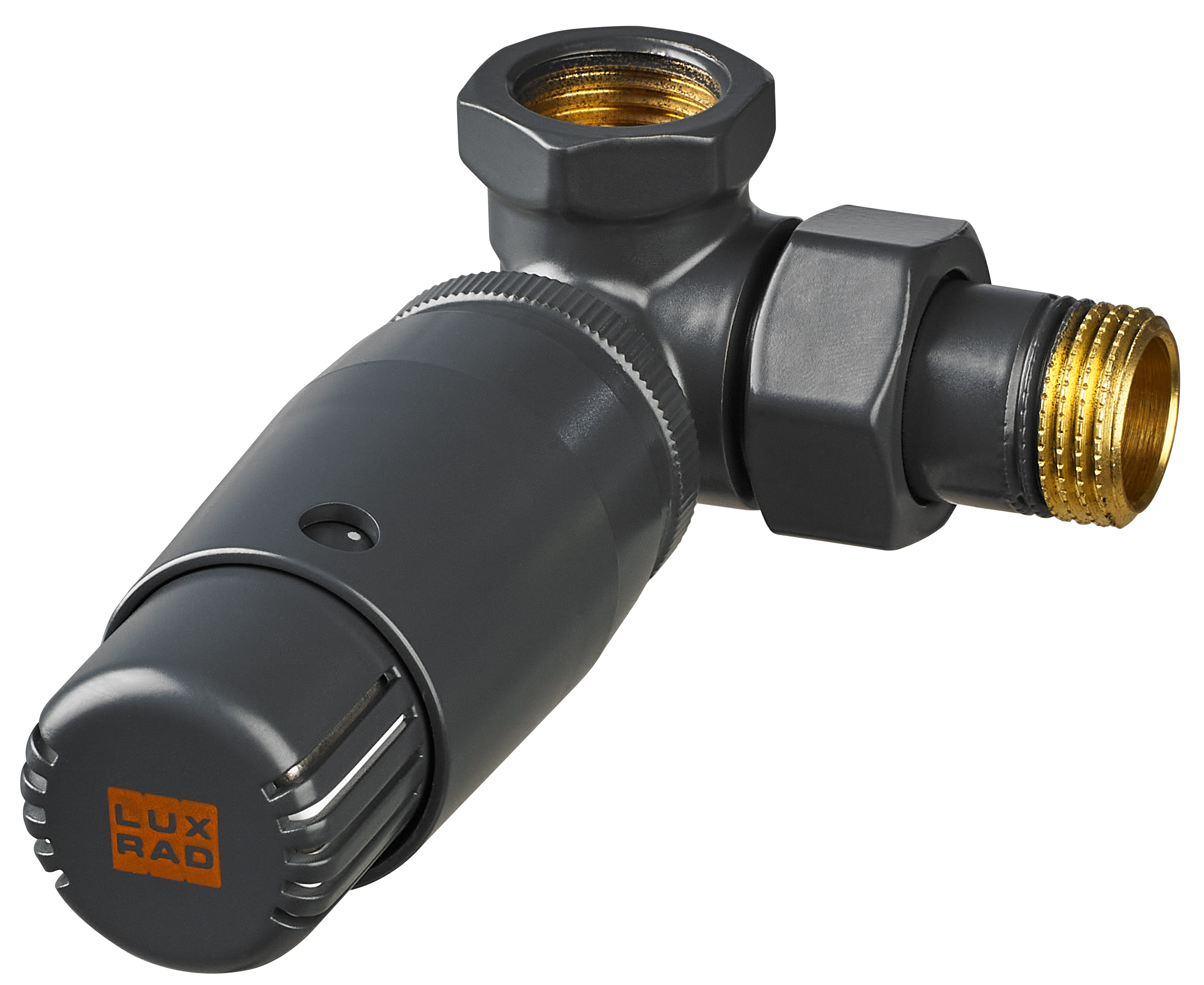 Zestaw termostatyczny OSIOWY-LEWY 1/2" grafit LUXRAD