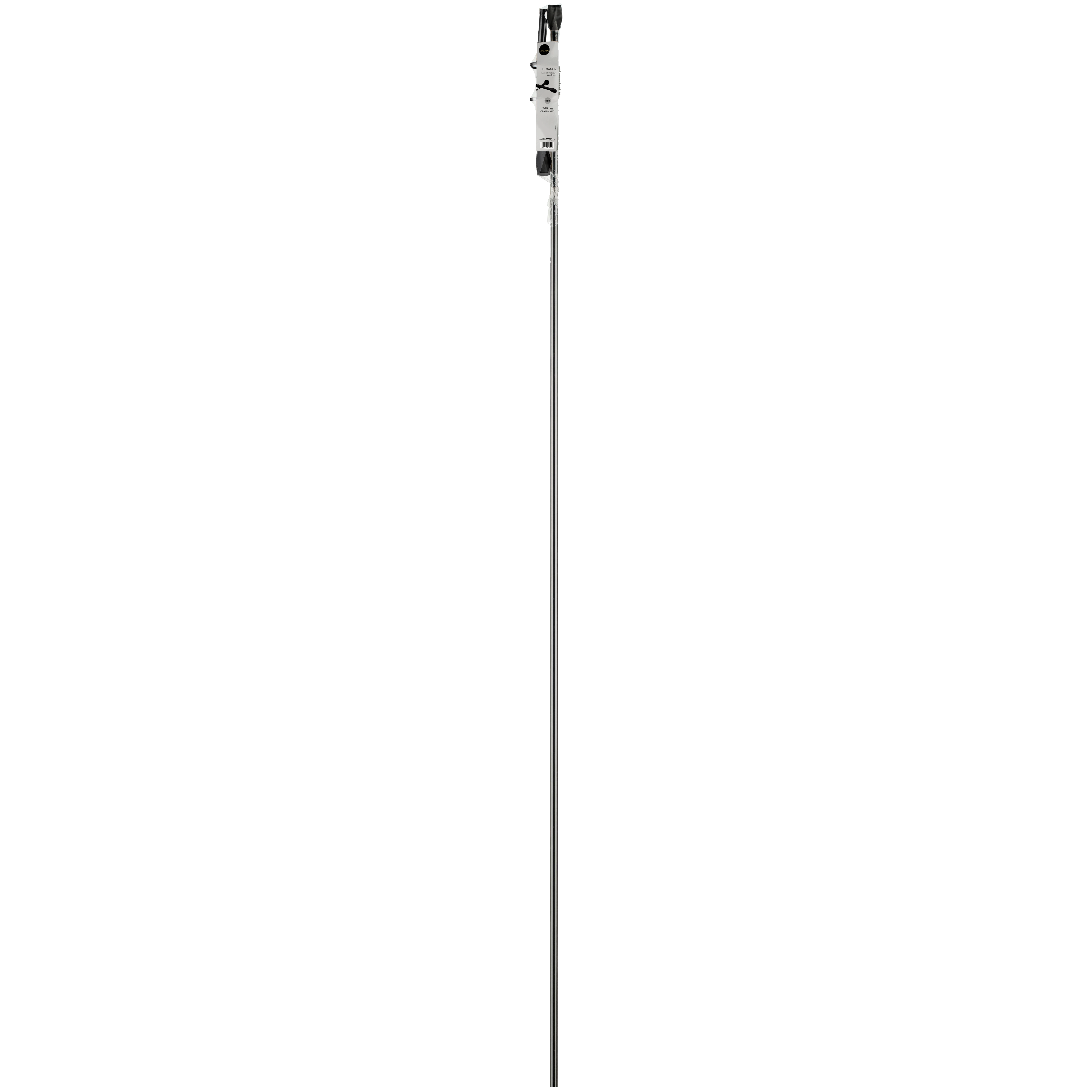 Karnisz Heksagon 200 cm pojedynczy czarny mat 19 mm Inspire - 3