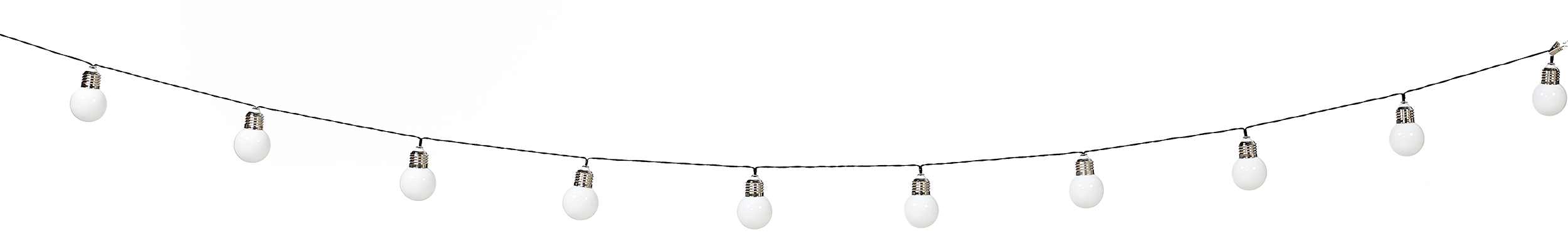 Girlanda solarna Milky 10xLED 2 m IP44 białe żarówki Polux - 6