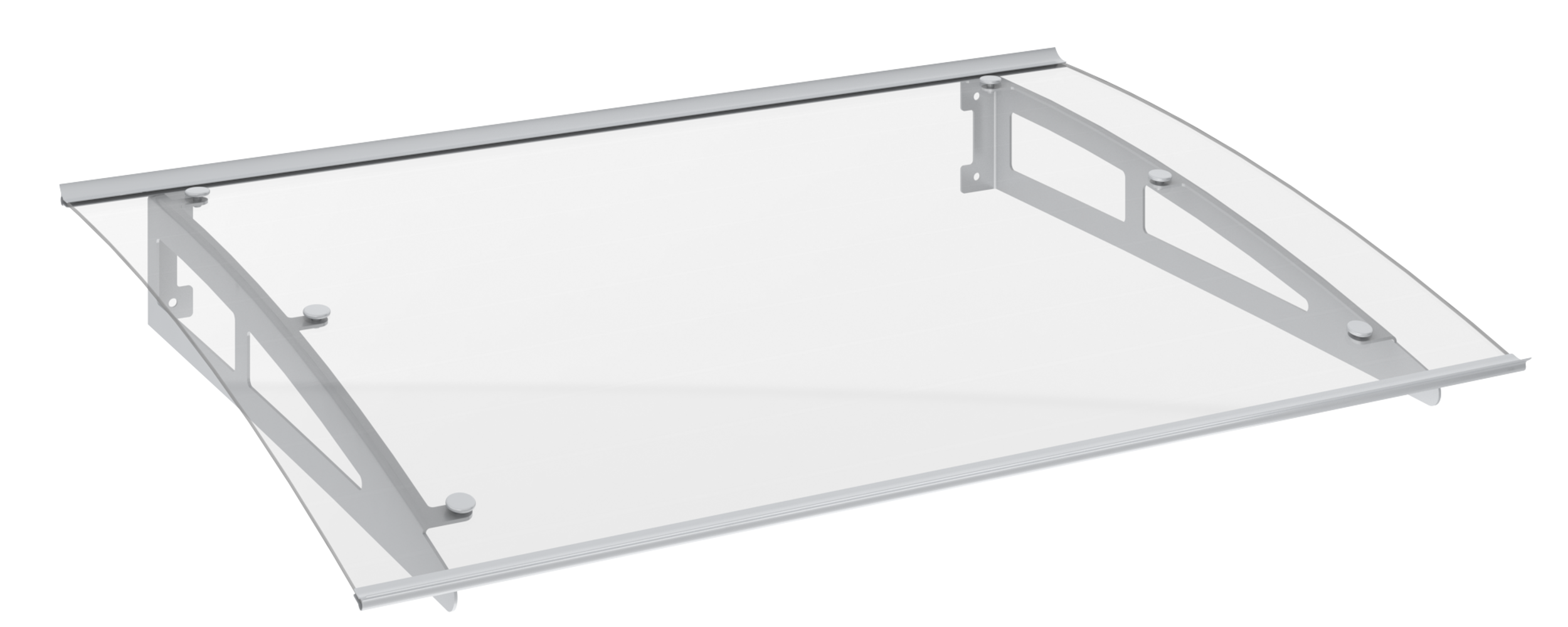 Daszek nad drzwi prosty 150 x 90 cm srebrny Artens - 6