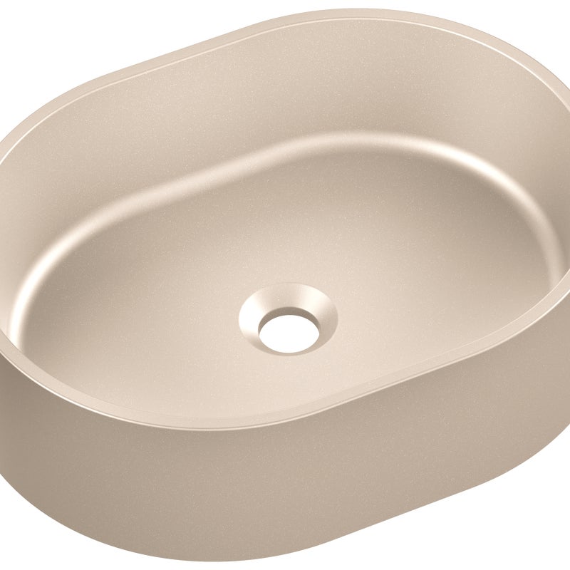 Umywalka konglomeratowa nablatowa Bonn Beż 48.5 x 37.5 Axis