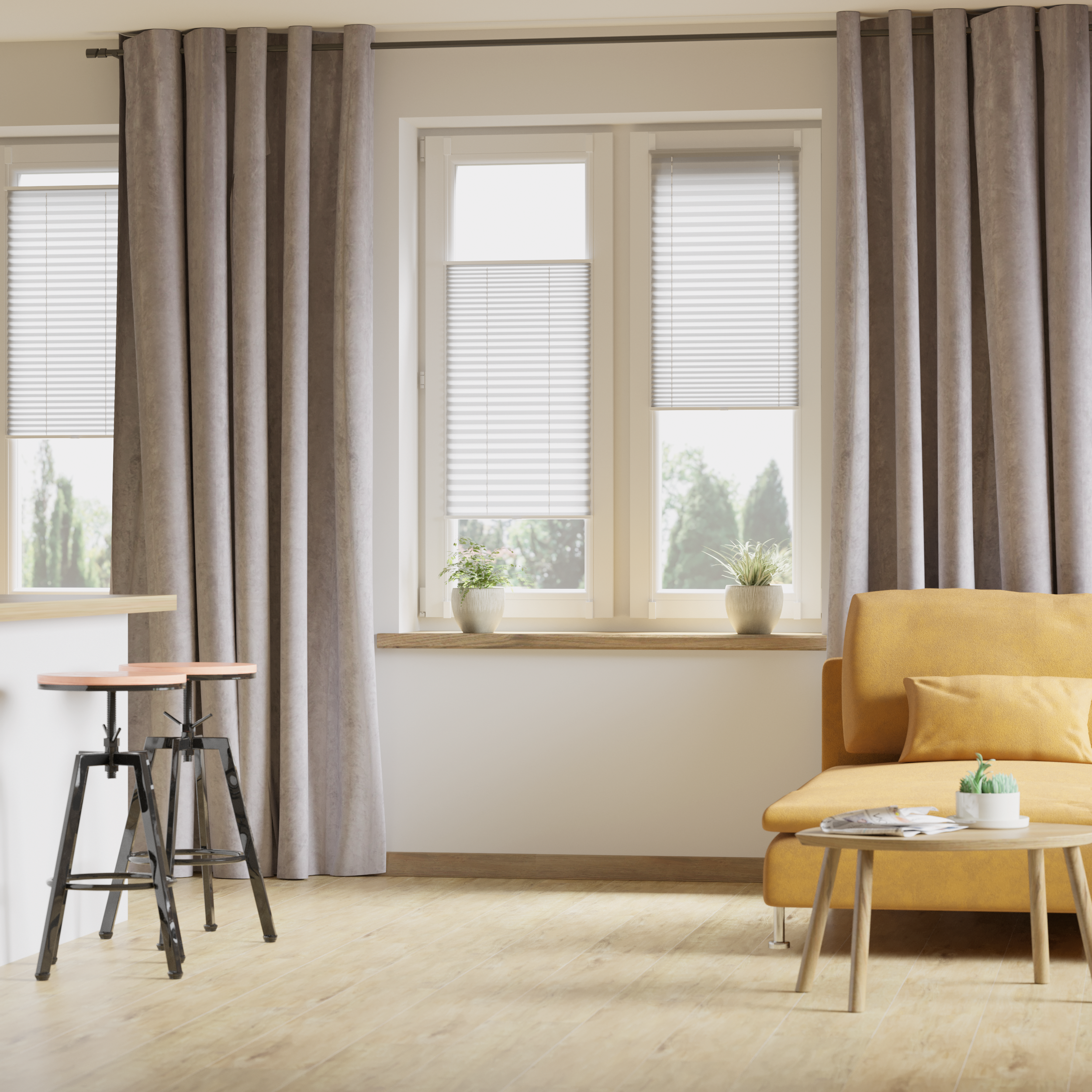 Roleta plisowana 42.5 x 150 cm biała Inspire - 4