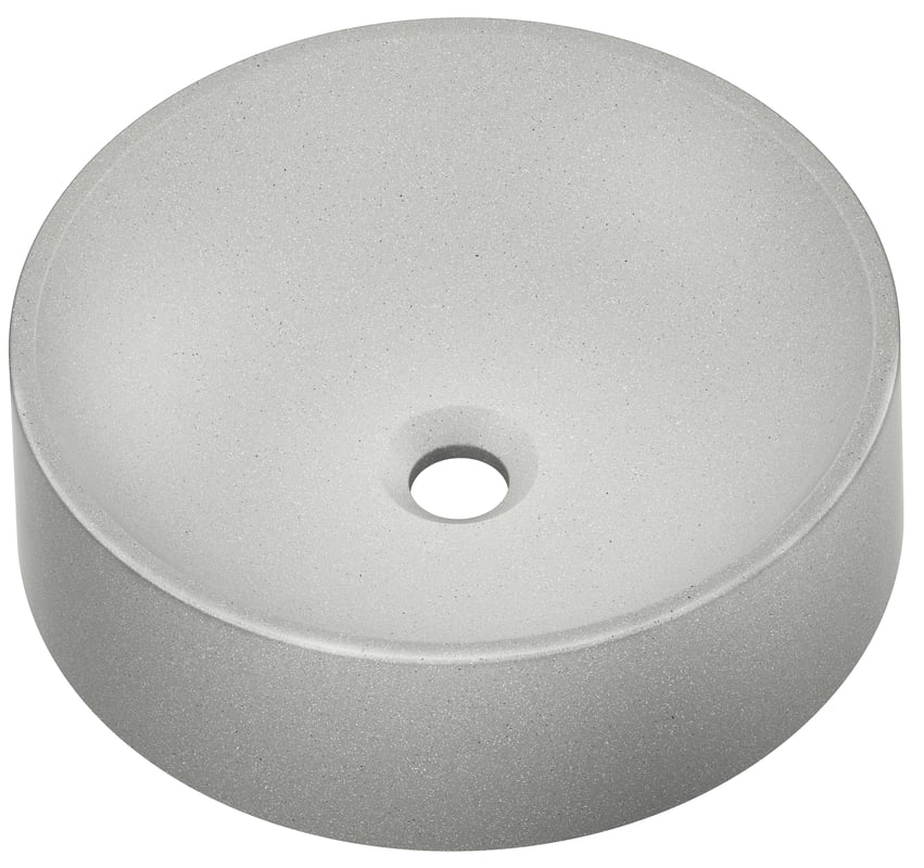 Umywalka konglomeratowa nablatowa Munst II Szary 40 x 40 Axis