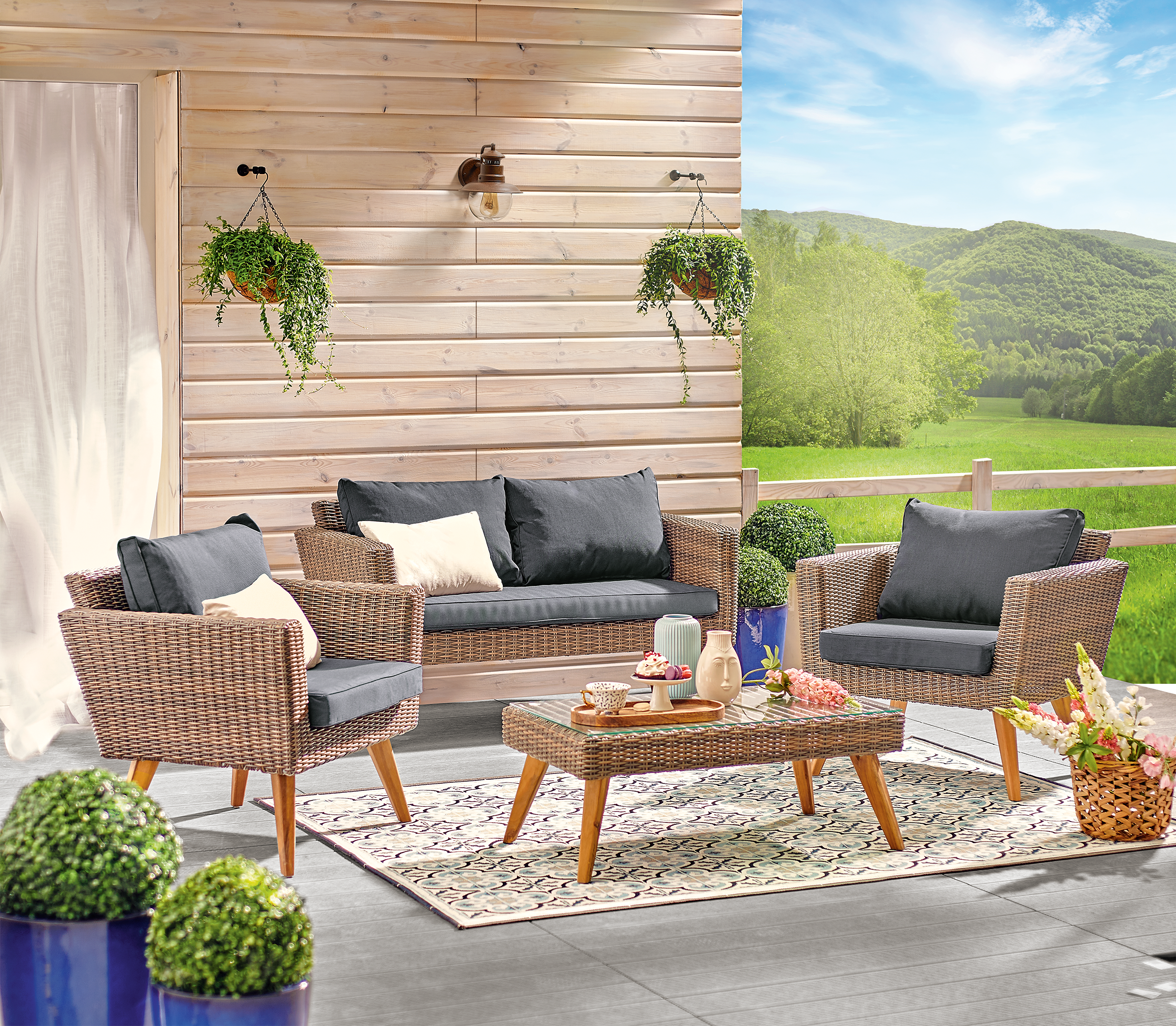 Kinkiet zewnętrzny RUST MARINA IP44 patyna E27 INSPIRE - 10