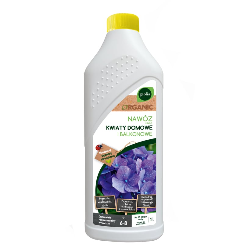 Nawóz ekologiczny do kwiatów 1l Geolia