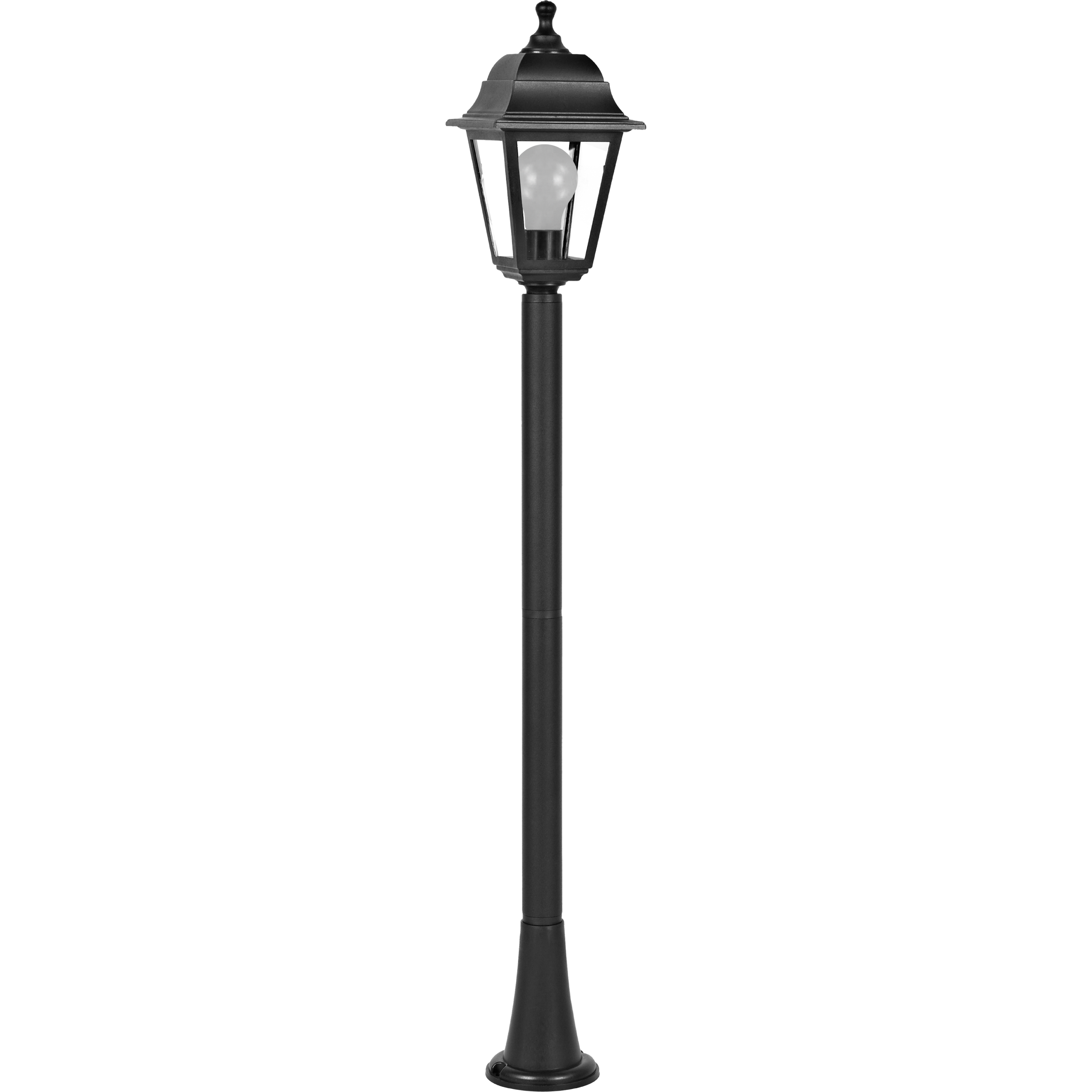 Lampa ogrodowa słupek Sima E27 105 cm czarna IP44 - 9