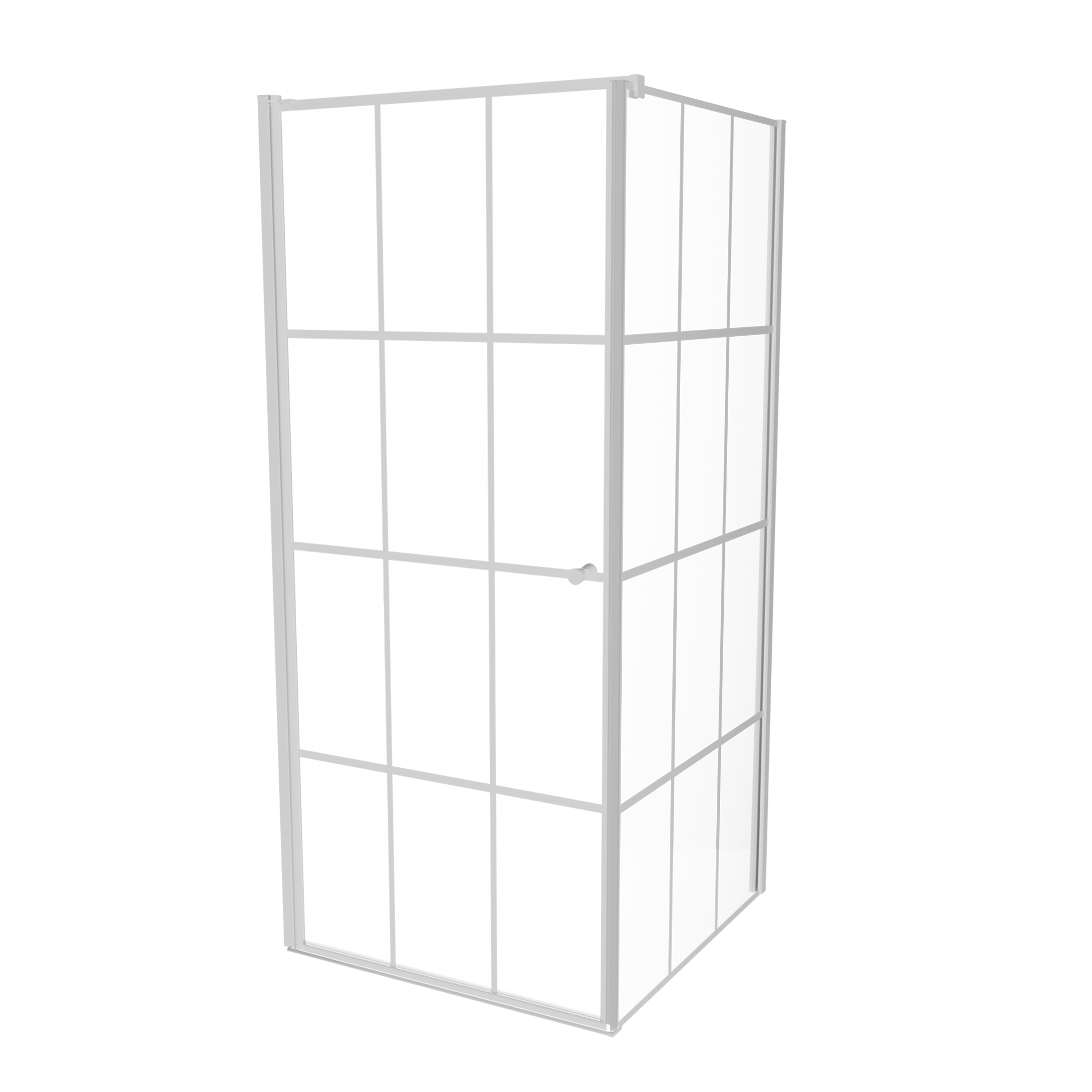Kabina prysznicowa 90 x 90 cm Alvea White 1U L Wellneo
