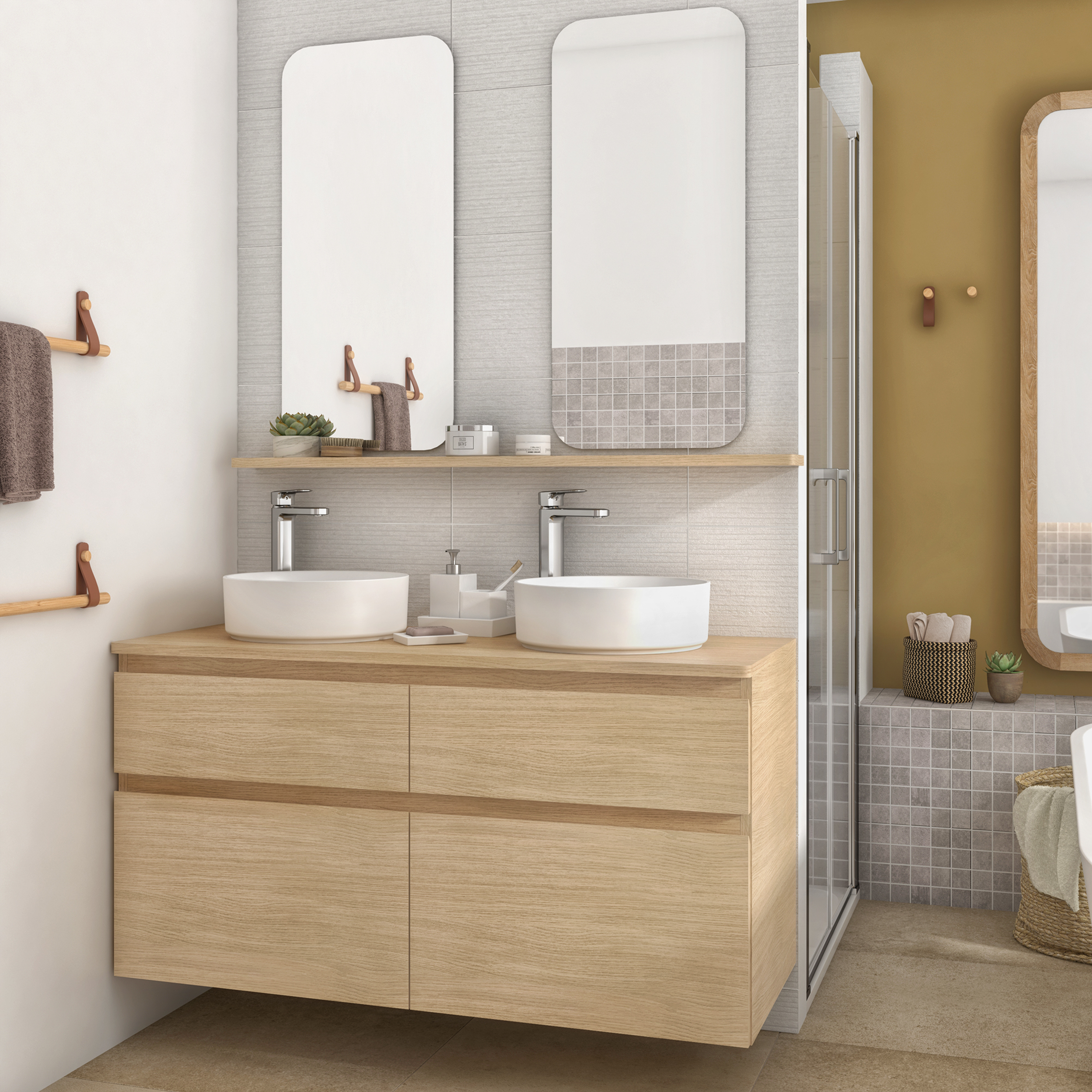 Blat łazienkowy NATURAL120 X 48.5 SENSEA - 2