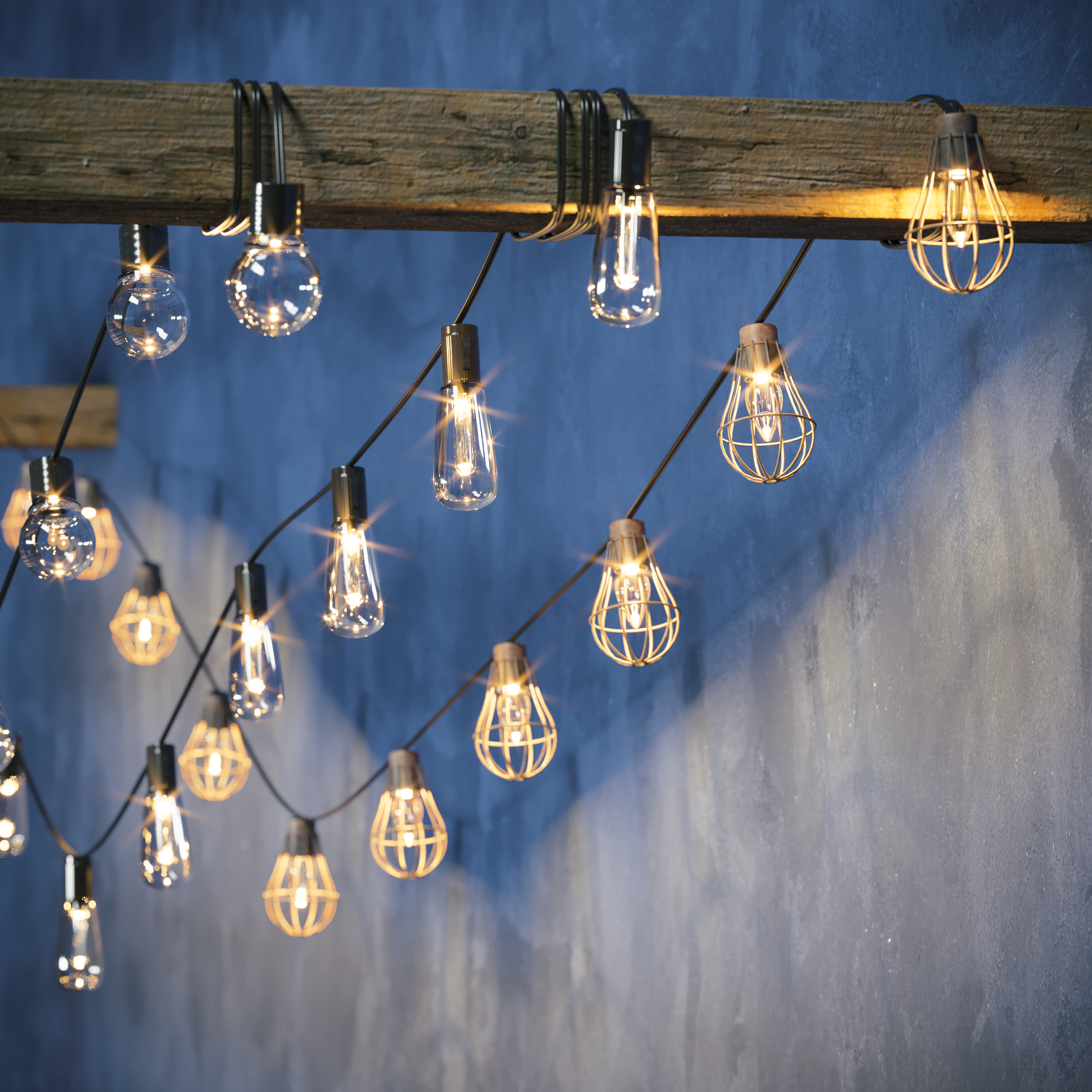 Girlanda solarna EDISON IP44 2 m POLUX - 2