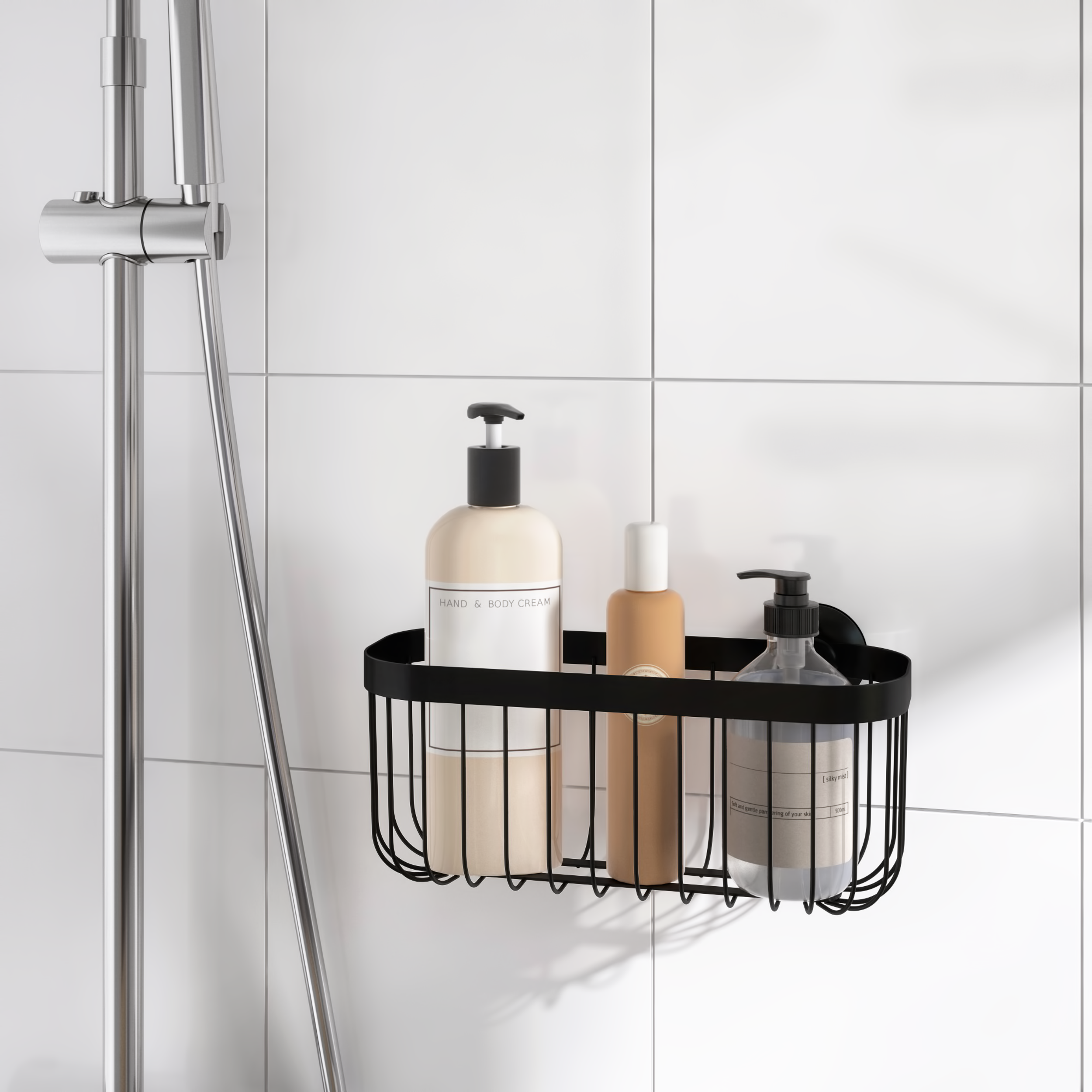 Organizador de ducha Neo negro 31x15x13.6 cm - 15