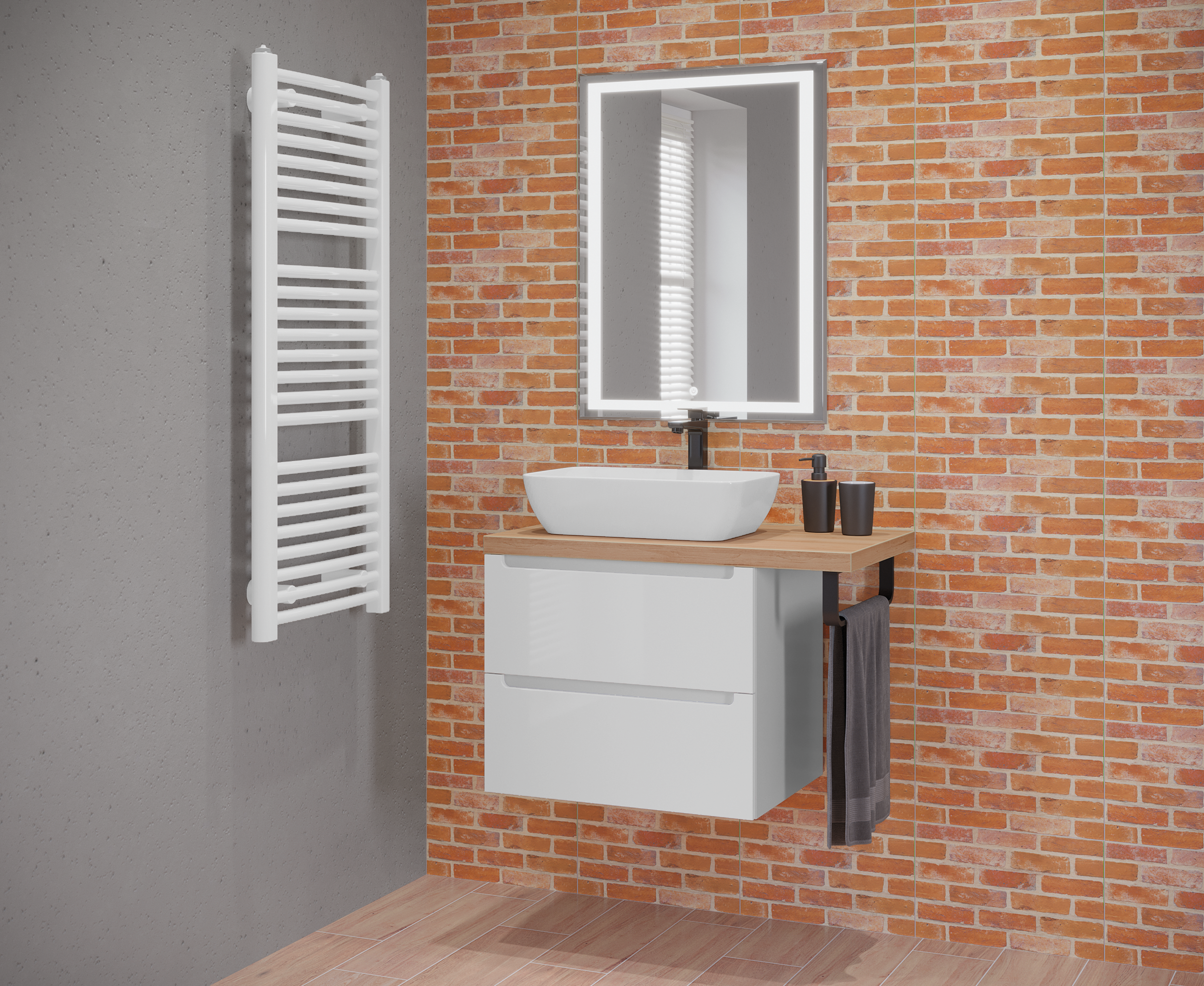 Szafka pod umywalkę Stilla (3 listwy) 60 Defra - 14