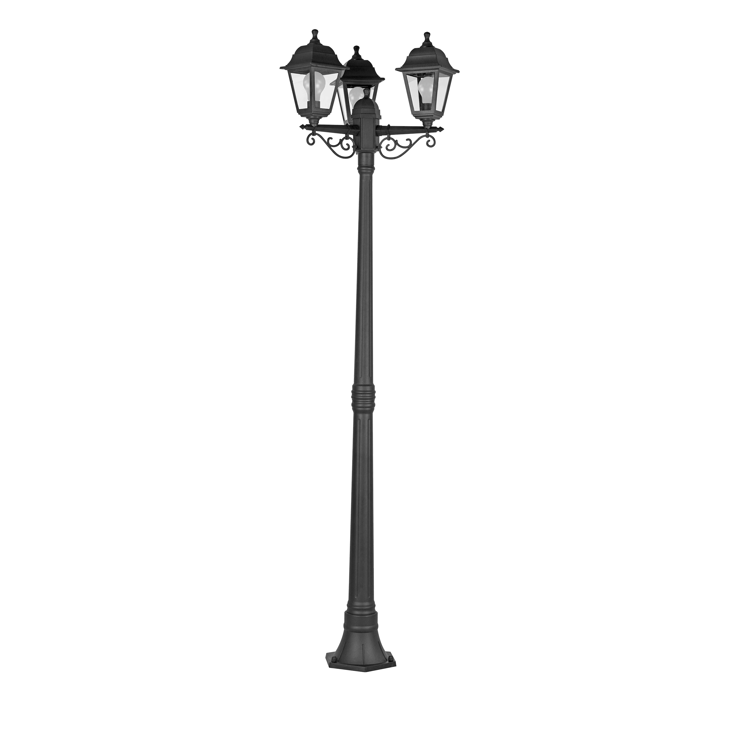 Latarnia ogrodowa Sima 3xE27 200 cm czarna IP44 - 6