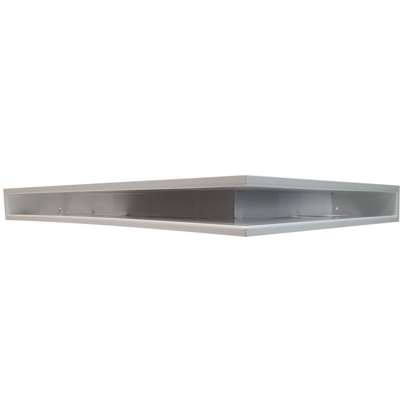 Zdjęcia - Akcesorium kominkowe Kratka kominkowa narożna prawa LUFT 76,5 x 7,5 x 36 cm biały