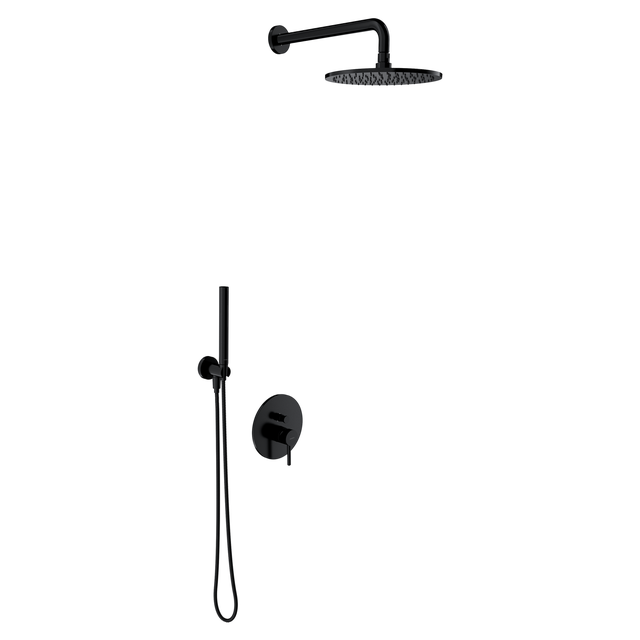 System prysznicowy podtynkowy czarny Simplon Omnires