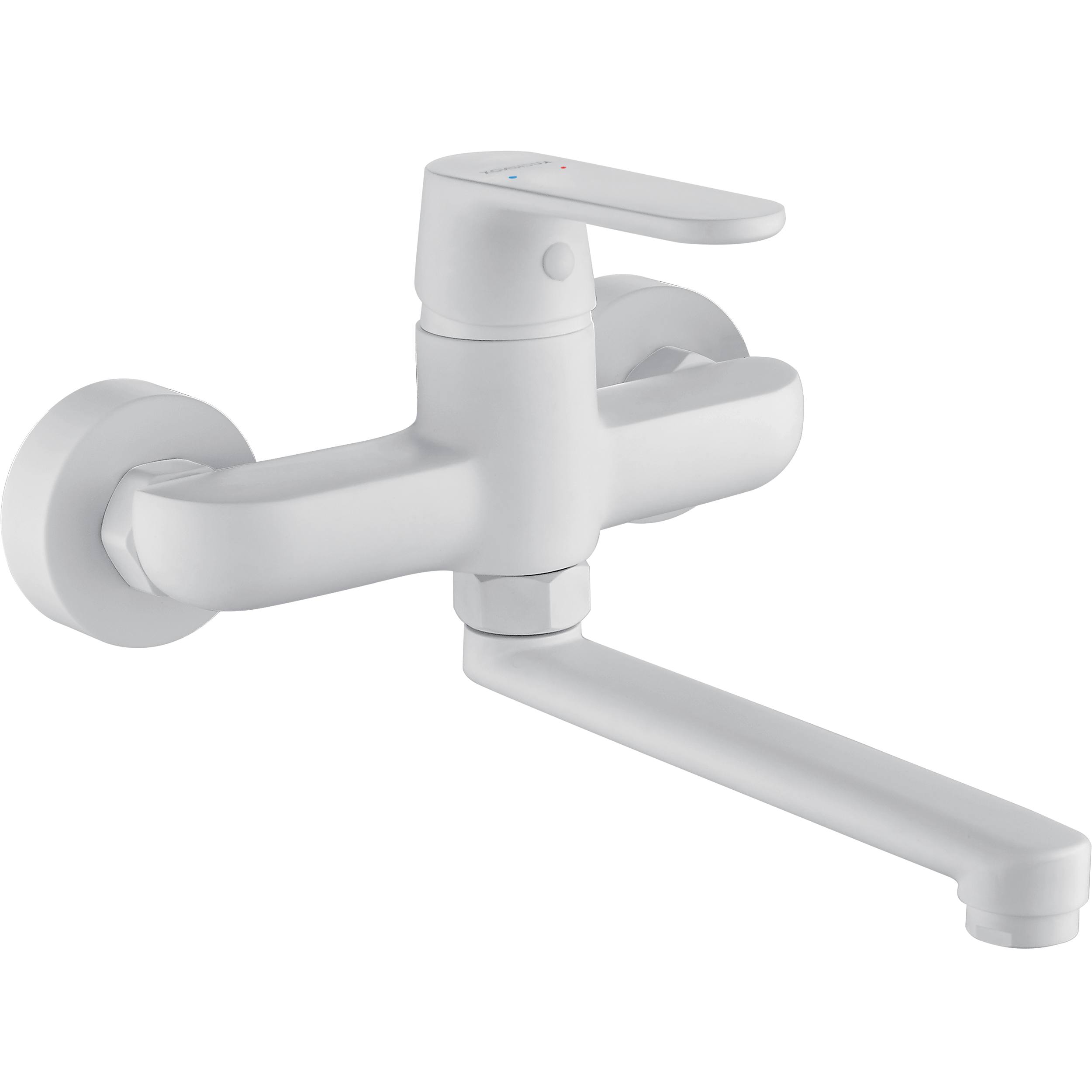 Bateria umywalkowa biała ścienna Dima Kuchinox