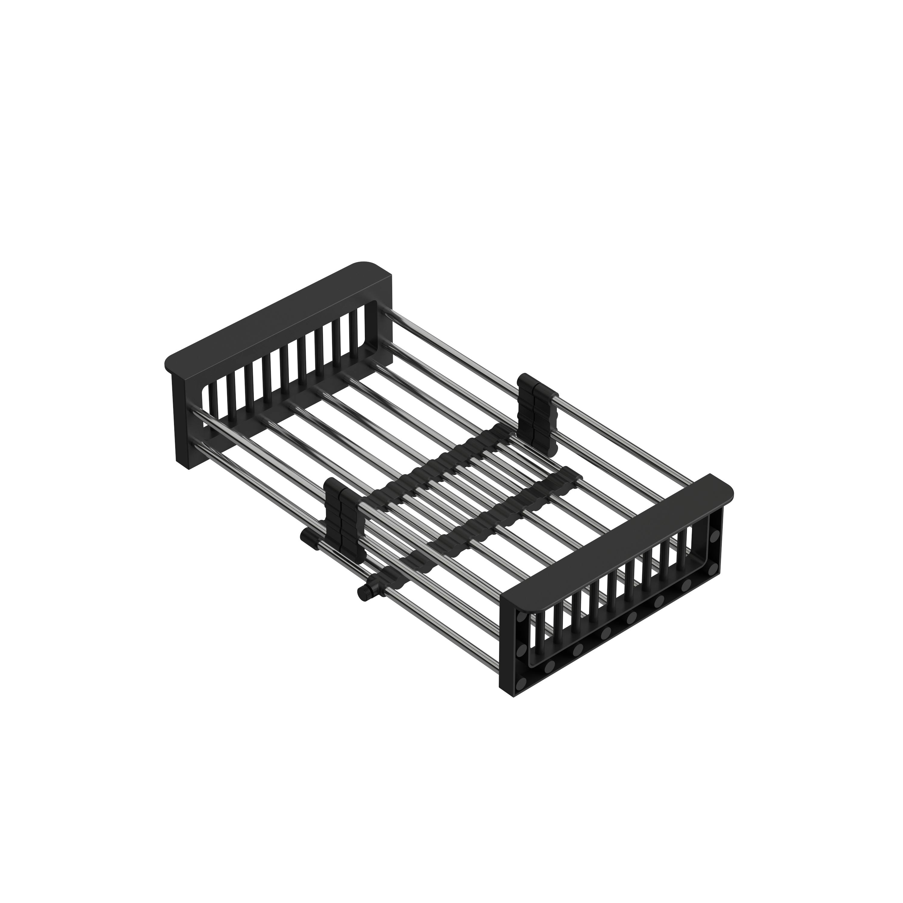 Ociekarka do zlewozmywaka rozsuwana 25 x 30 - 44 cm czarna Quadron - 7