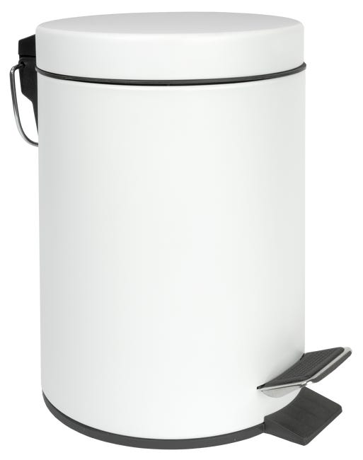Kubełek 3 l biały stal