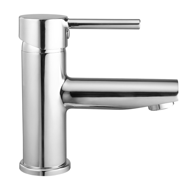 Rubinetto per lavabo a canna media getto aerato Hilo cromato lucido SENSEA H 14.8 cm