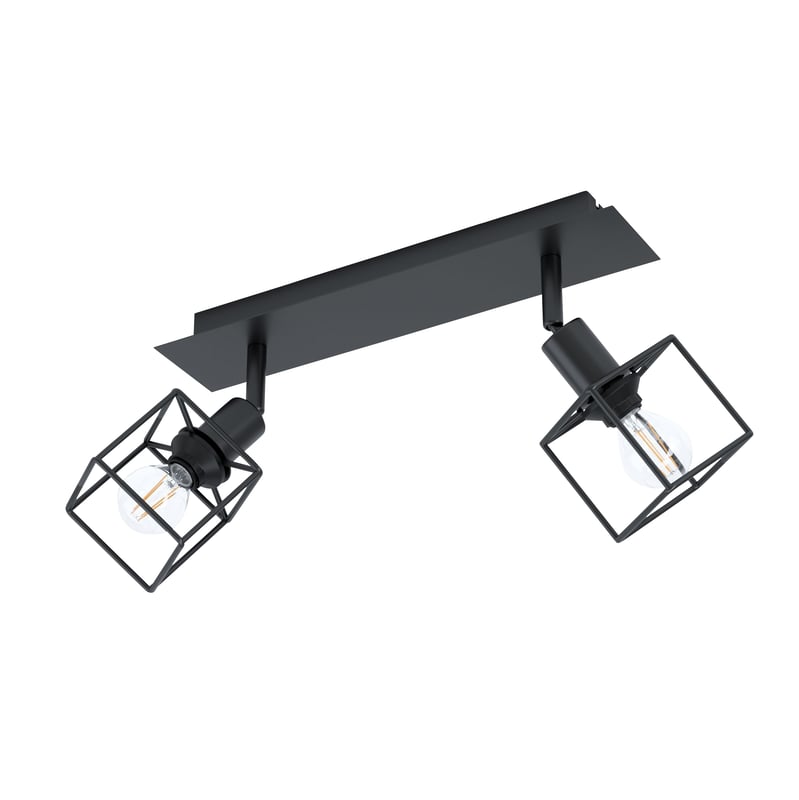 Listwa reflektorowa Eldrick czarna 2 x E14 Inspire