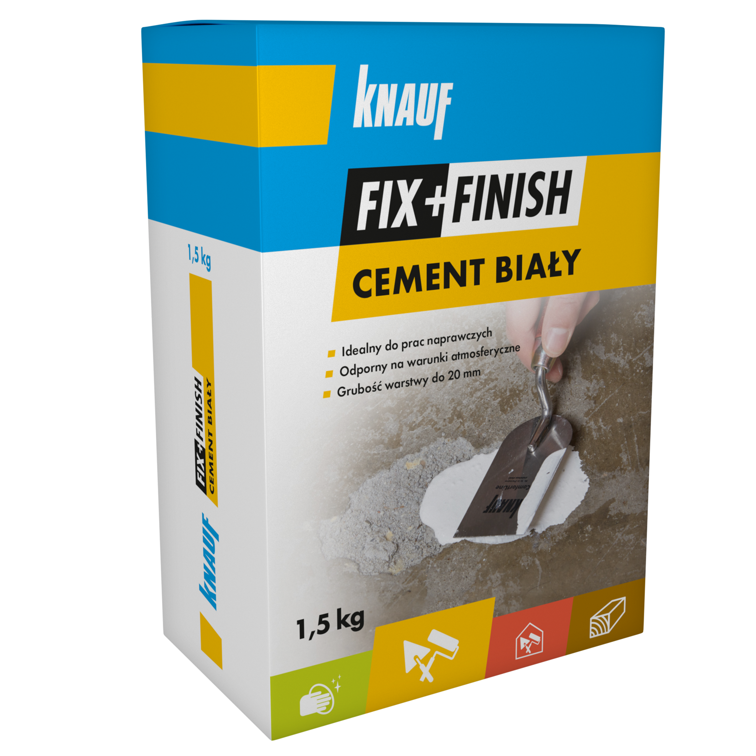 Cement biały F+F 1.5 kg Knauf
