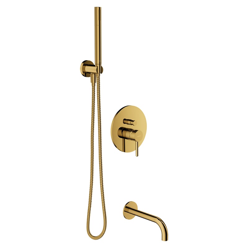 System wannowy podtynkowy złoty Simplon Omnires