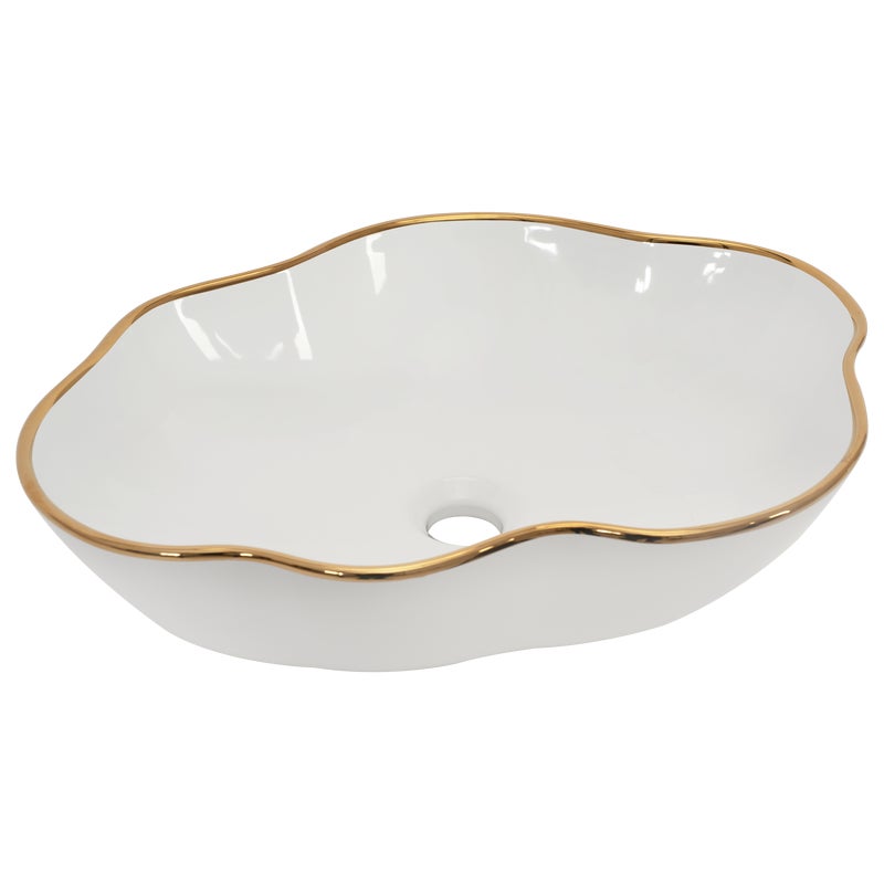 Umywalka ceramiczna nablatowa Pearl 51 Rea