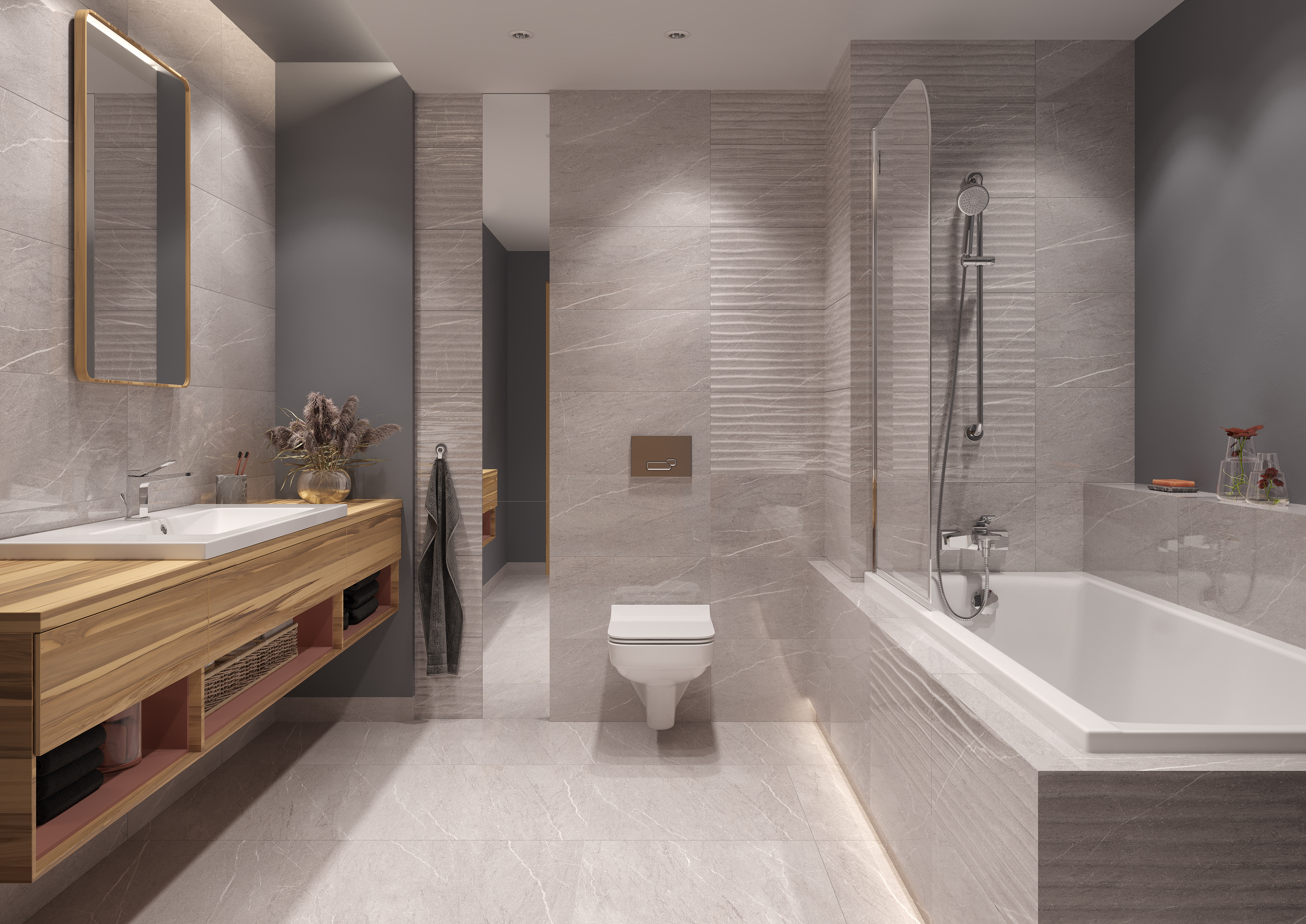 Glazura Silk Grey 29.7x60 Artens - 5