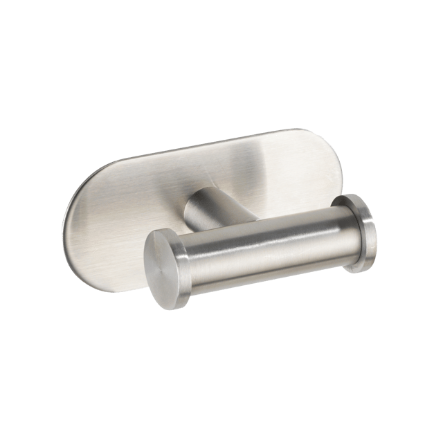 Percha de baño Orea plata mate 10 x 4,5 x 6,5 cm