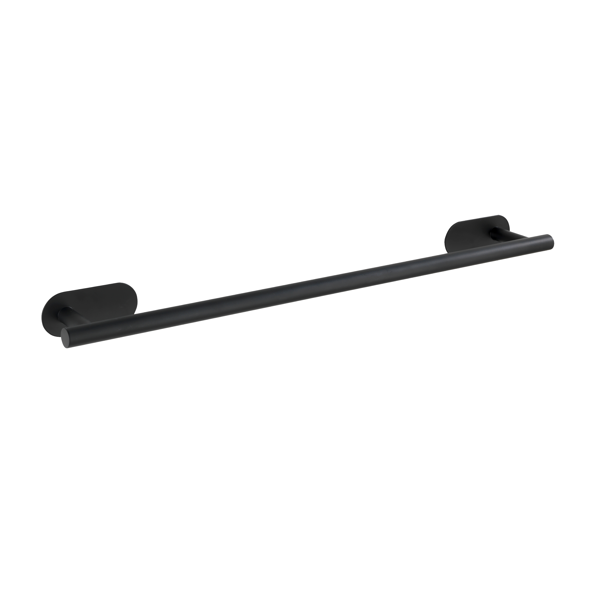 Portasciugamani da parete Orea Black cromato, L 60 cm - 4