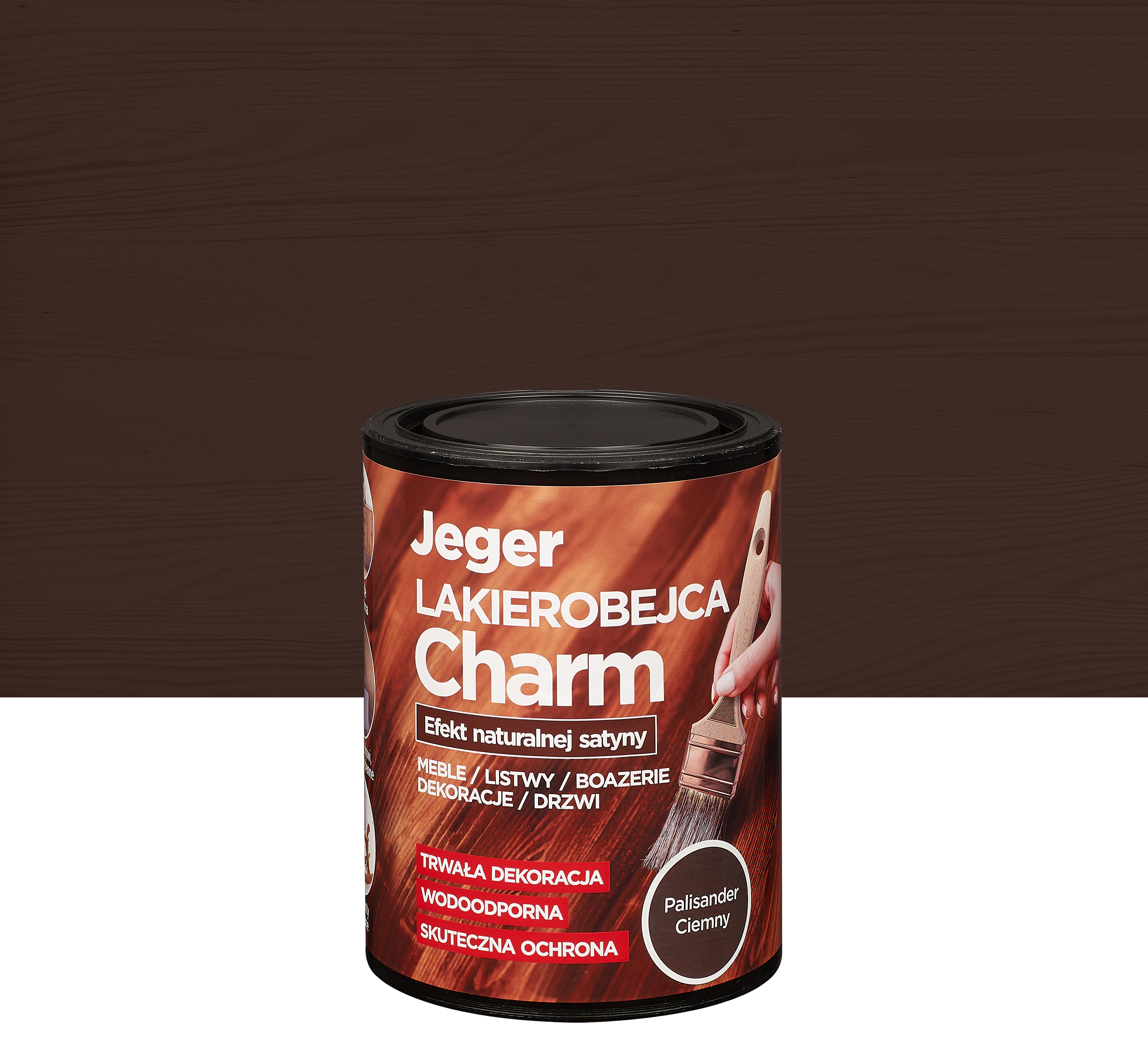 Lakierobejca Charm 0.75 l Palisander ciemny Jeger