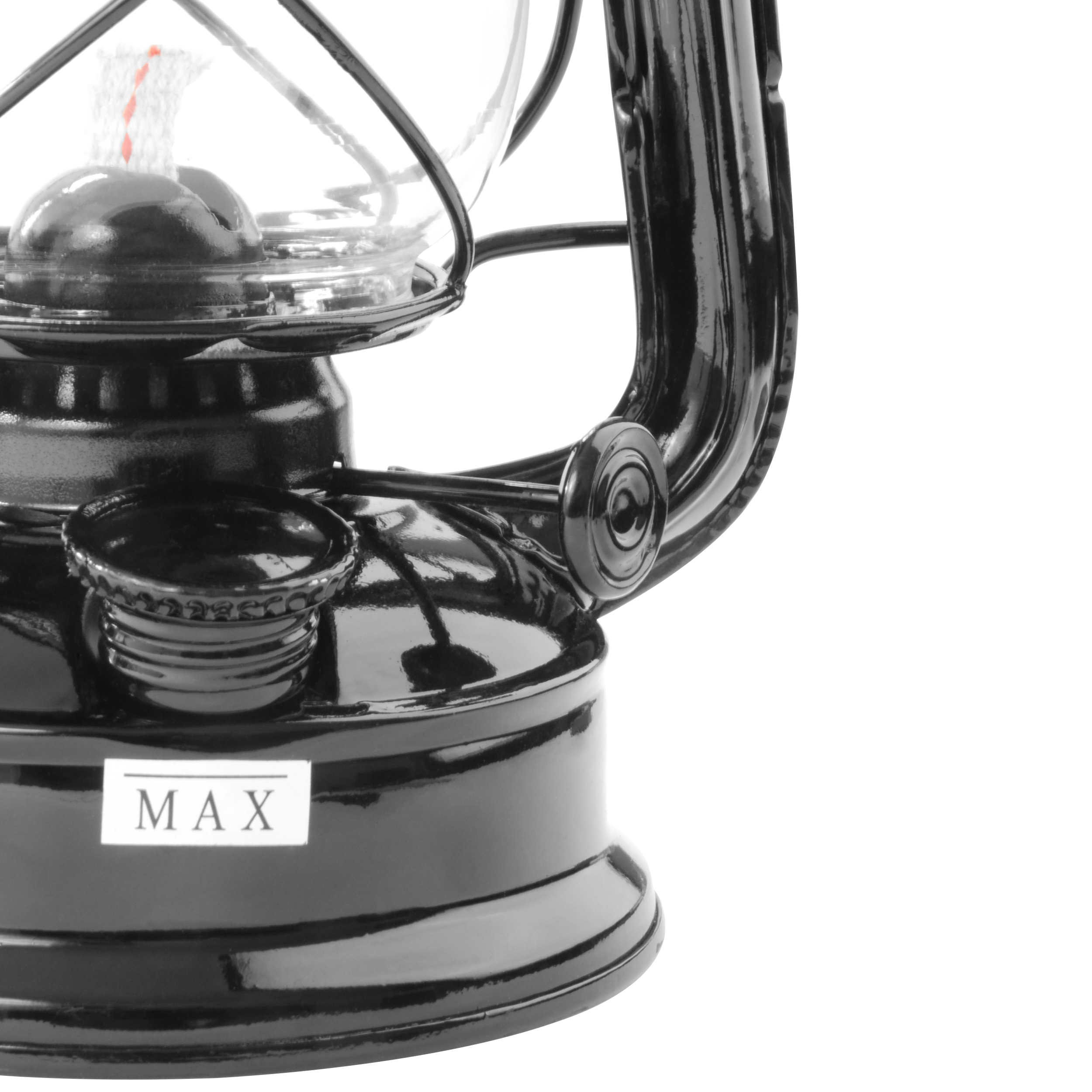 Lampa naftowa czarna 24 cm Metrox - 4