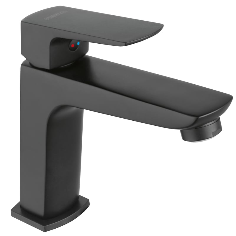 Bateria umywalkowa czarna 15 cm Lippi Eco Ferro