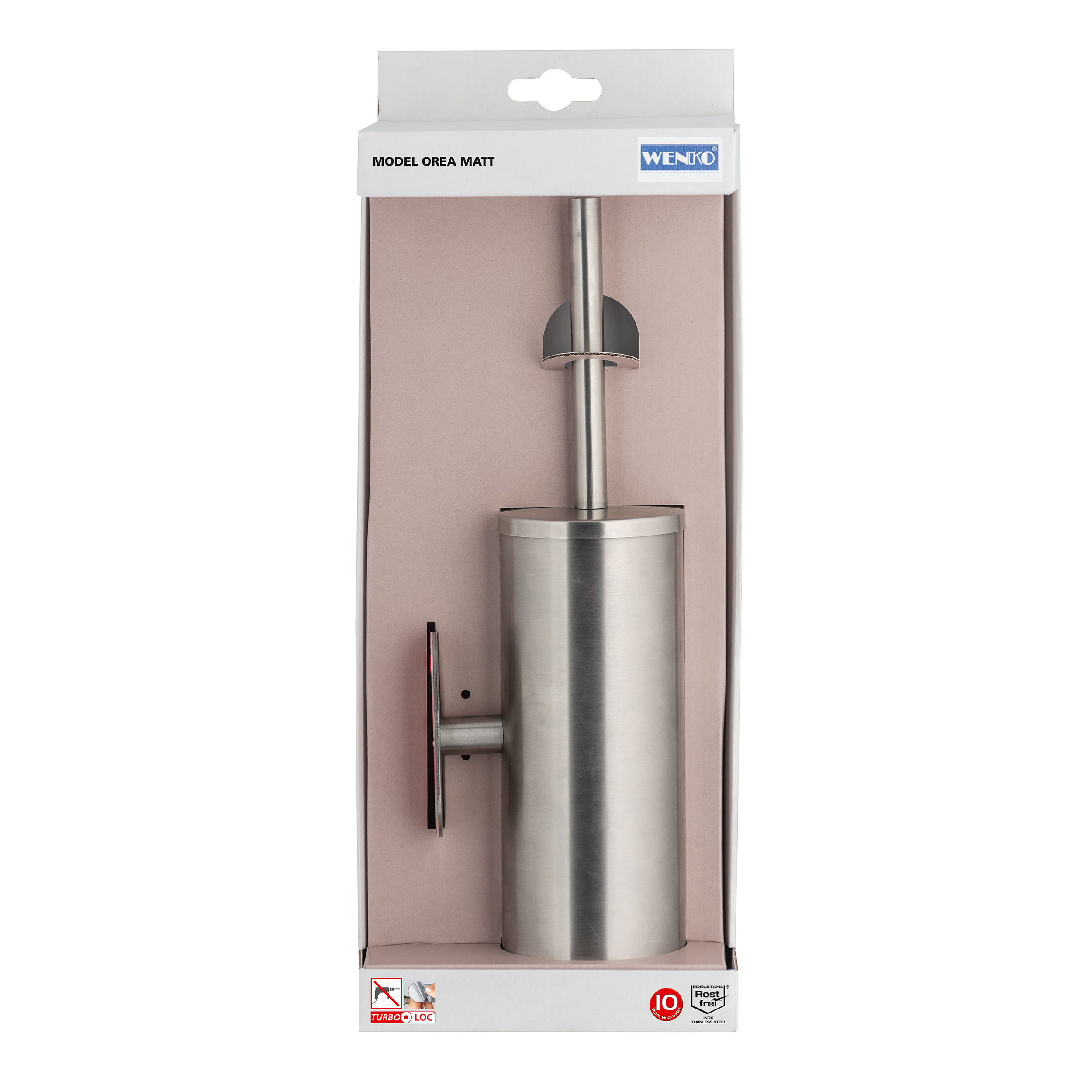 Escobillero Orea plata mate - 9