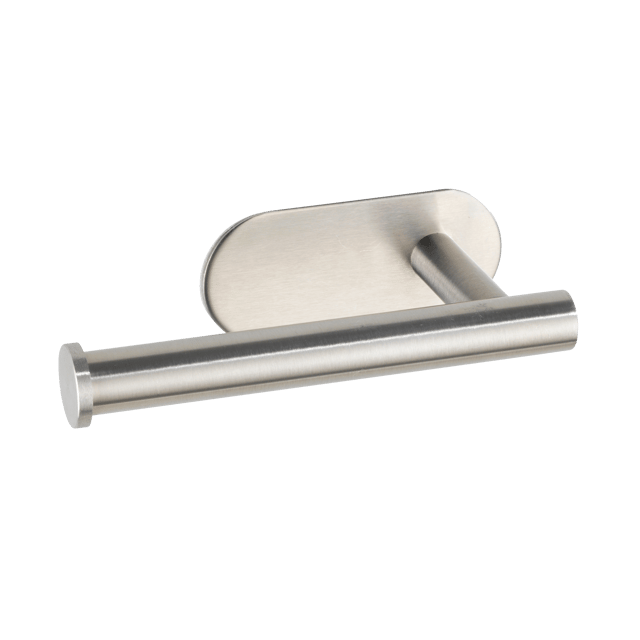 Portarrollos de papel higiénico Orea plata encolado, adheviso o para atornillar o ventosa