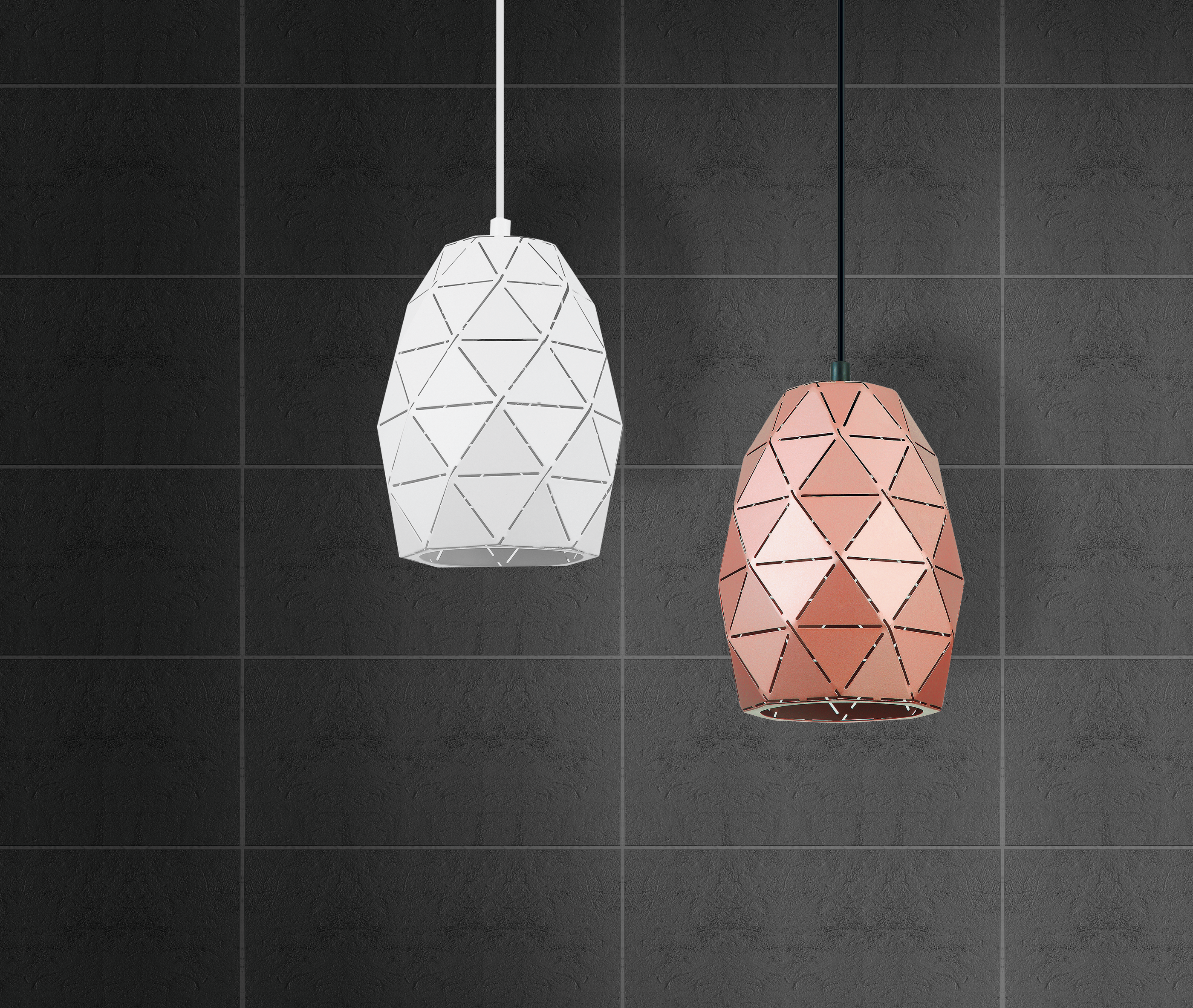 Lampa wisząca Harley miedziana E27 Italux - 4