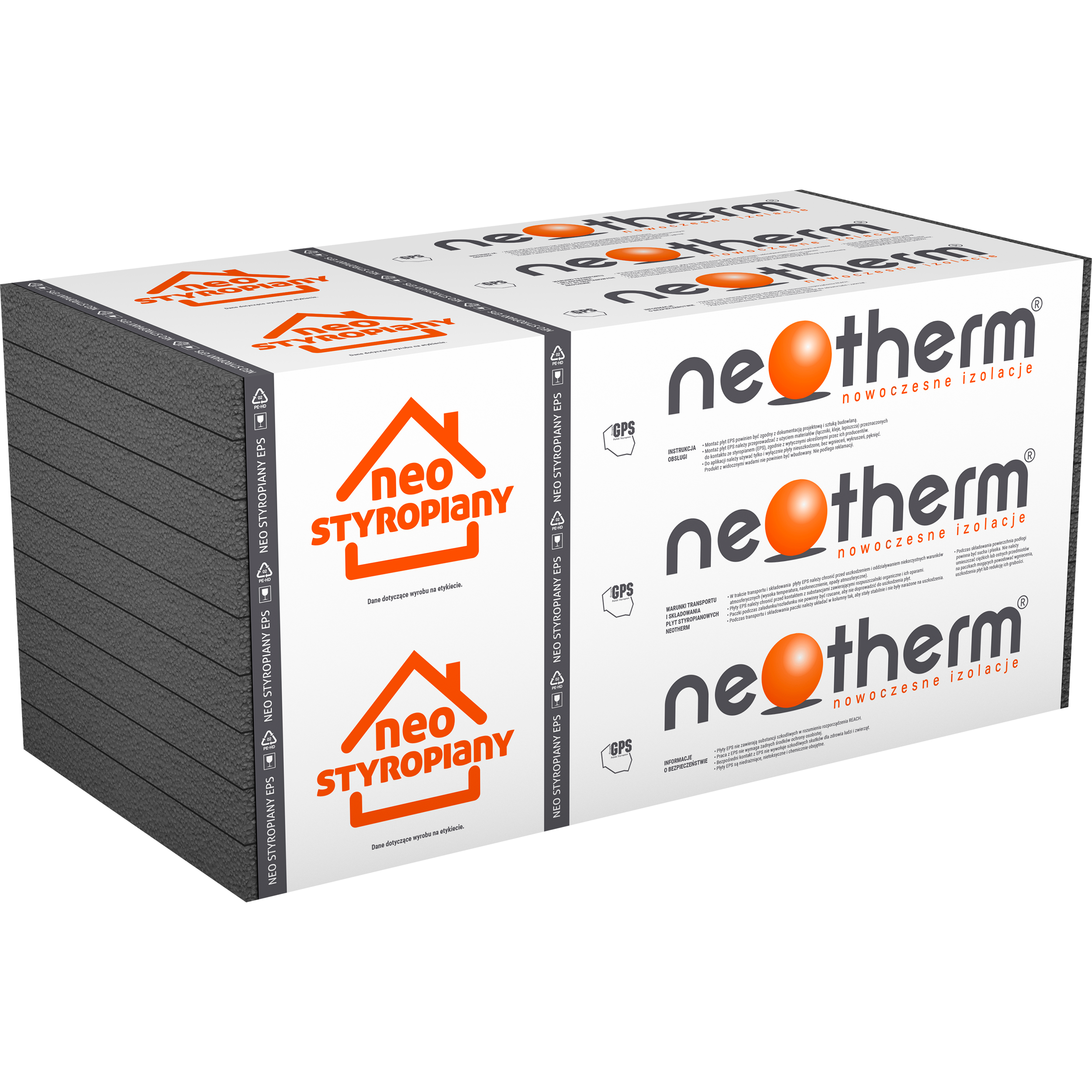 Neoterm Intumescent Styropian Fasada Grafit 032 100 mm 3 m2 NEOTHERM® - Leroy Merlin