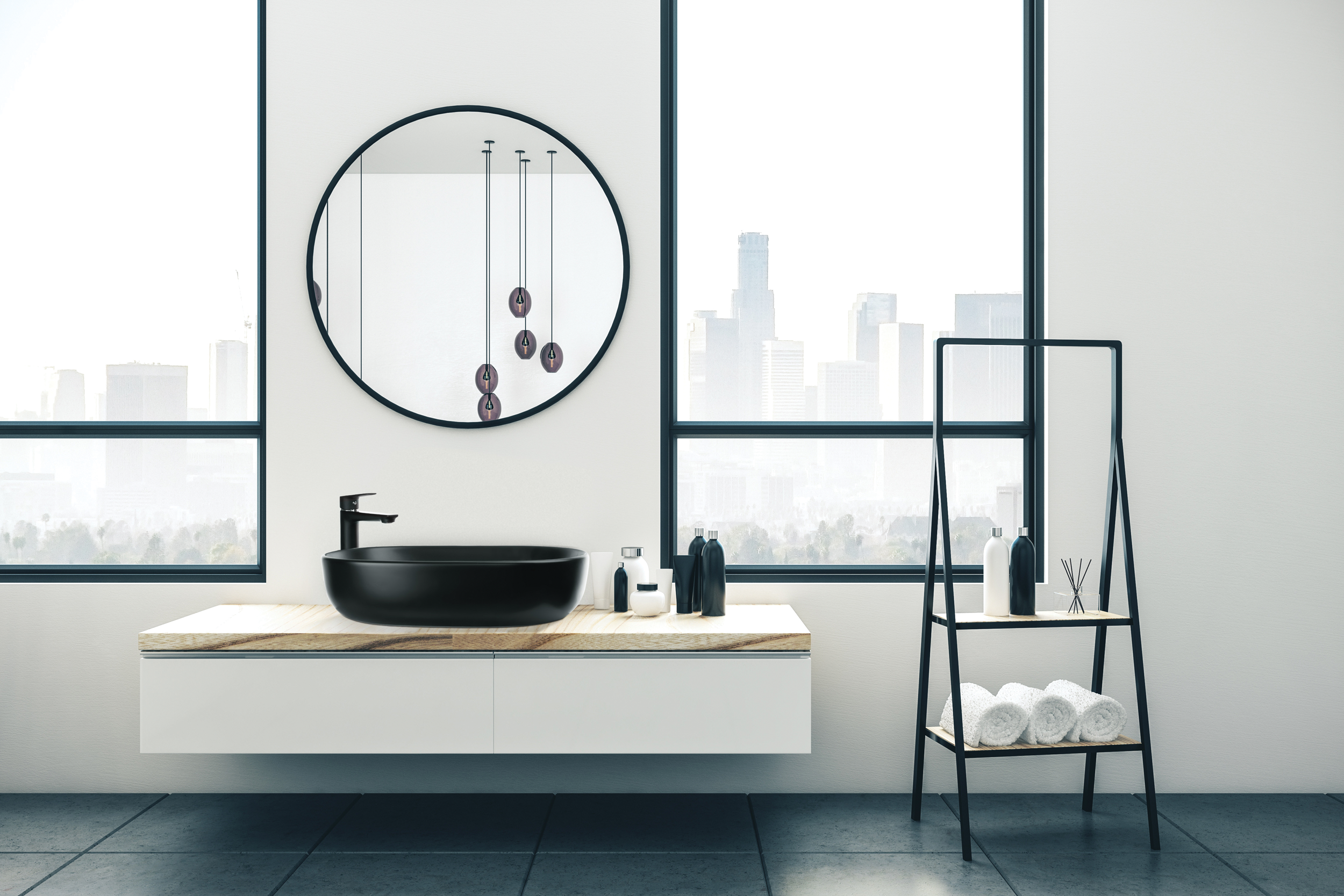 Umywalka ceramiczna nablatowa Teja 60 Invena - 3