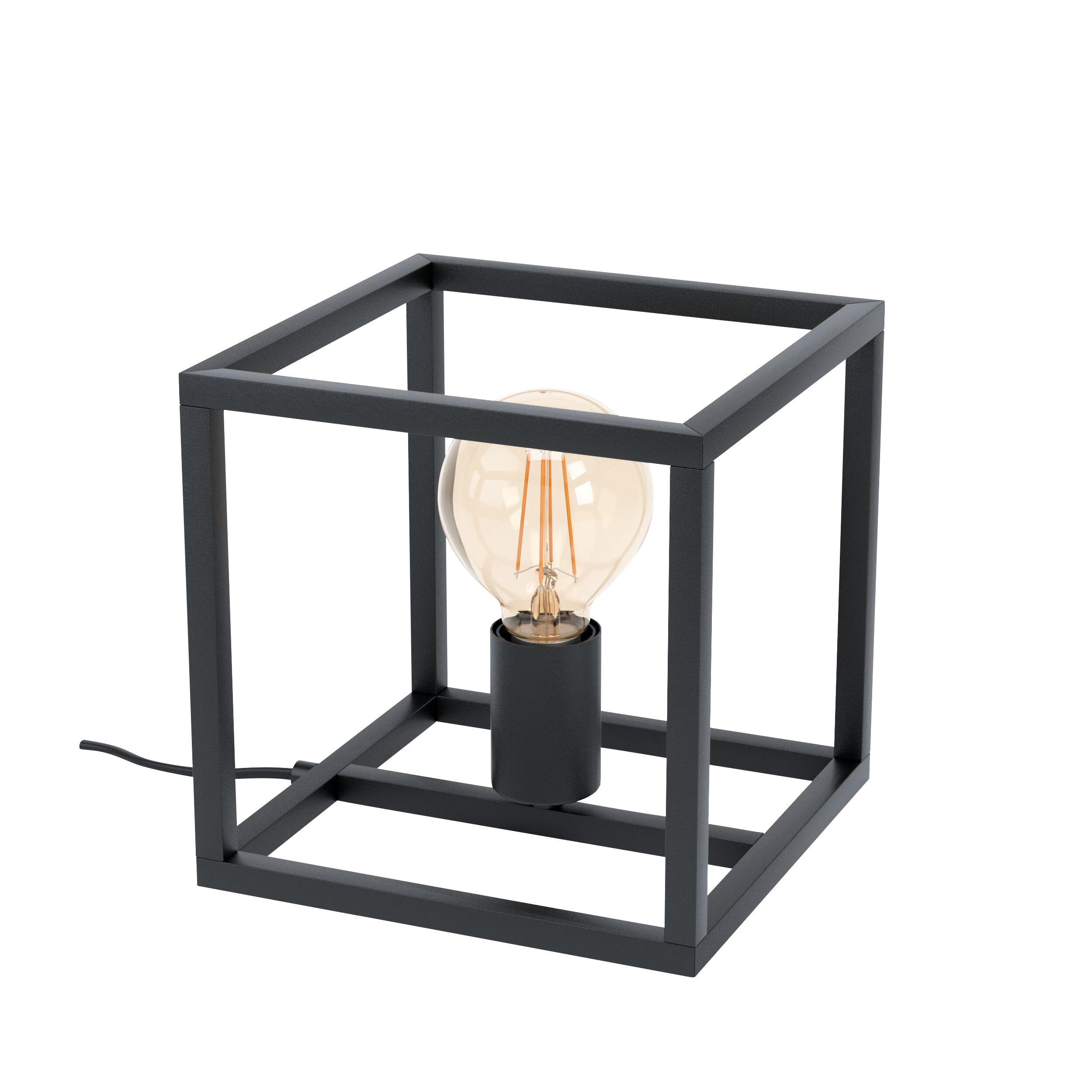 Lampa stołowa Eldrick czarna E27 Inspire