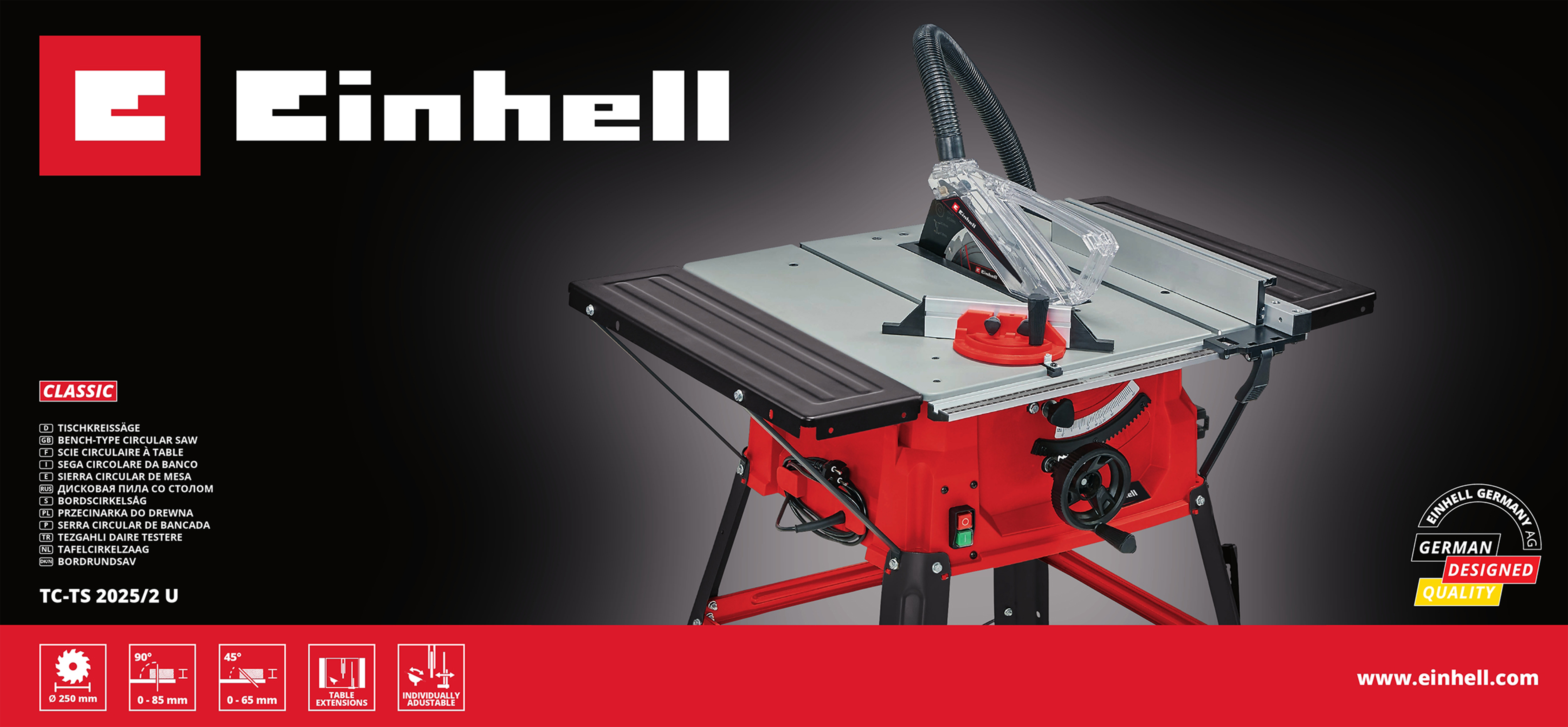 Mesa de corte EINHELL BAN TC-TS 202 - 9